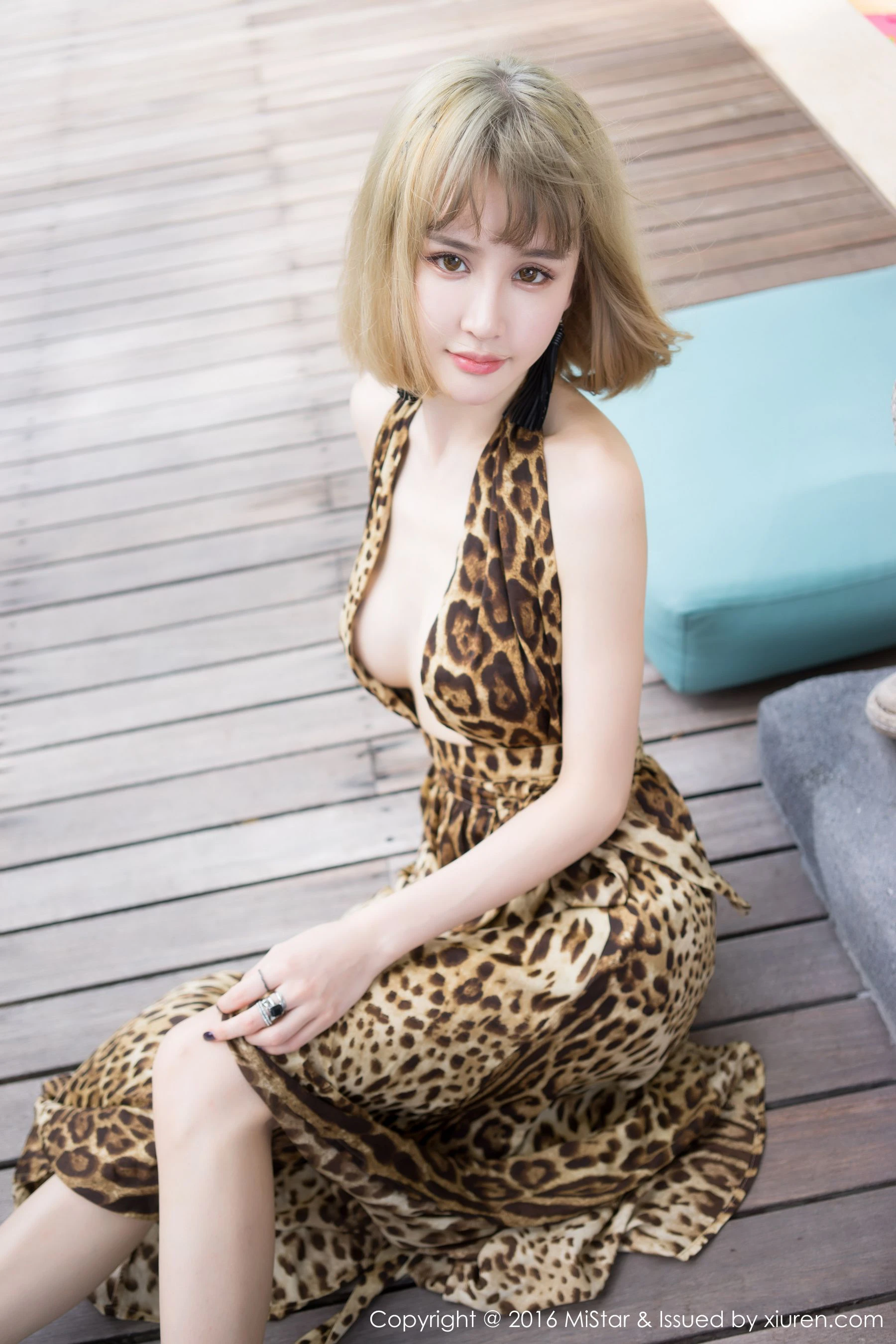 Cheryl青树《性感豹纹吊带裙+气质长裙》 魅妍社 Vol.131