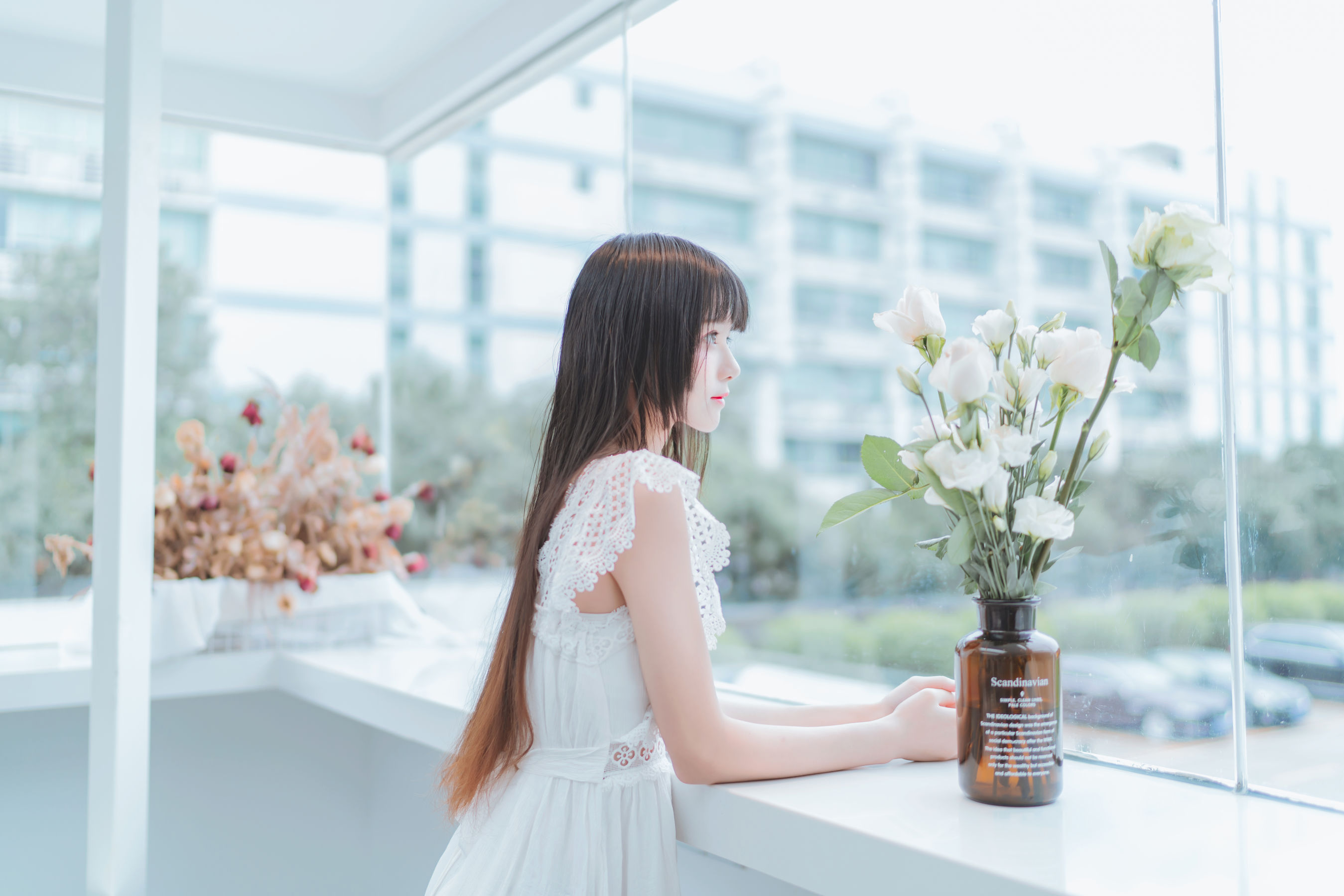 桜桃喵 – 清新之白花花 [11P]