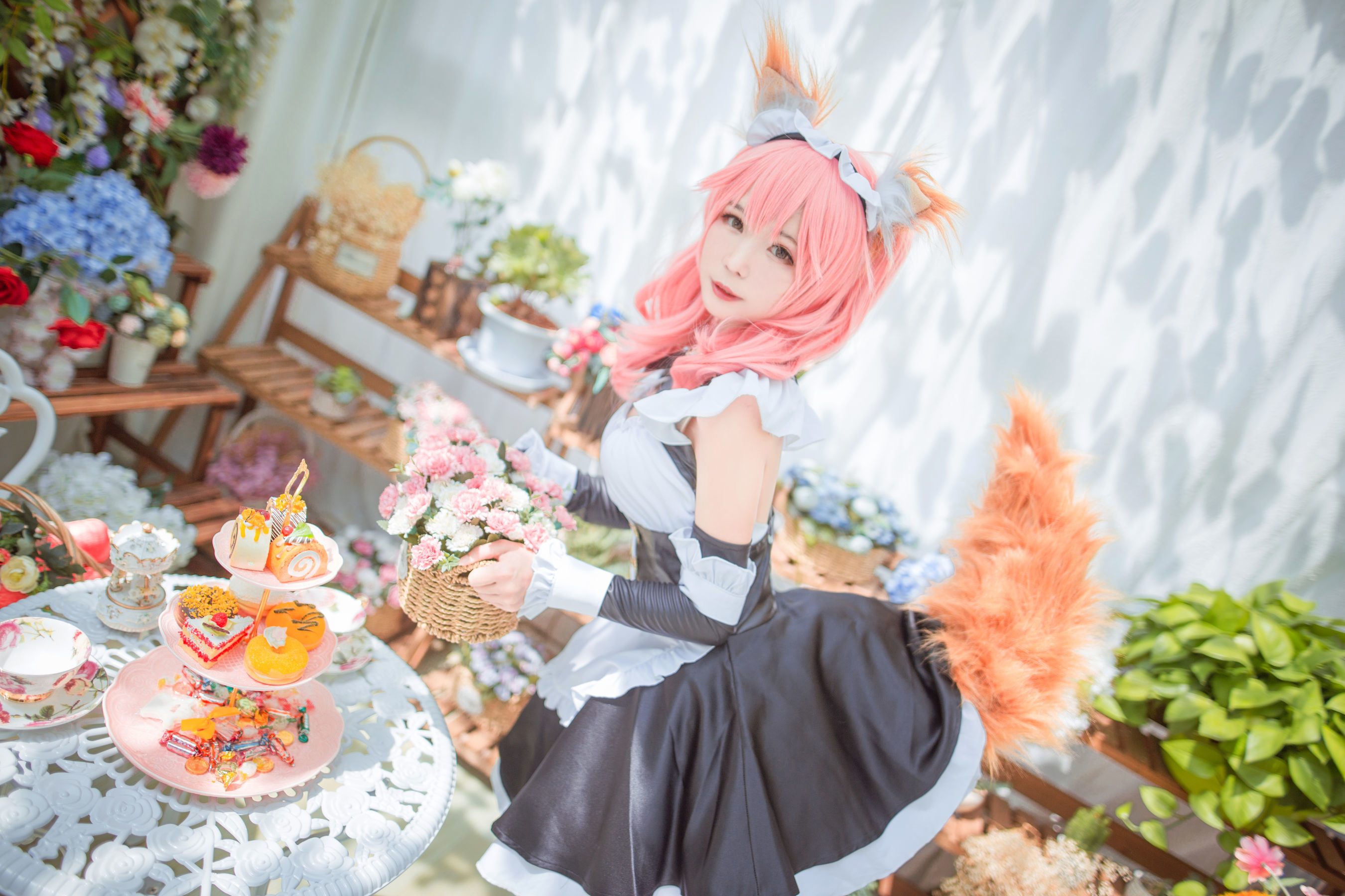 动漫博主北之北 – FGO玉藻前女仆 [9P]