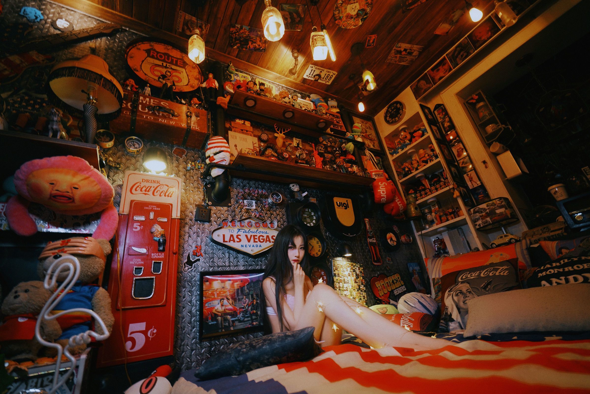 [萝莉COS] Shika小鹿鹿 – 内衣+白衬衣 [9P]