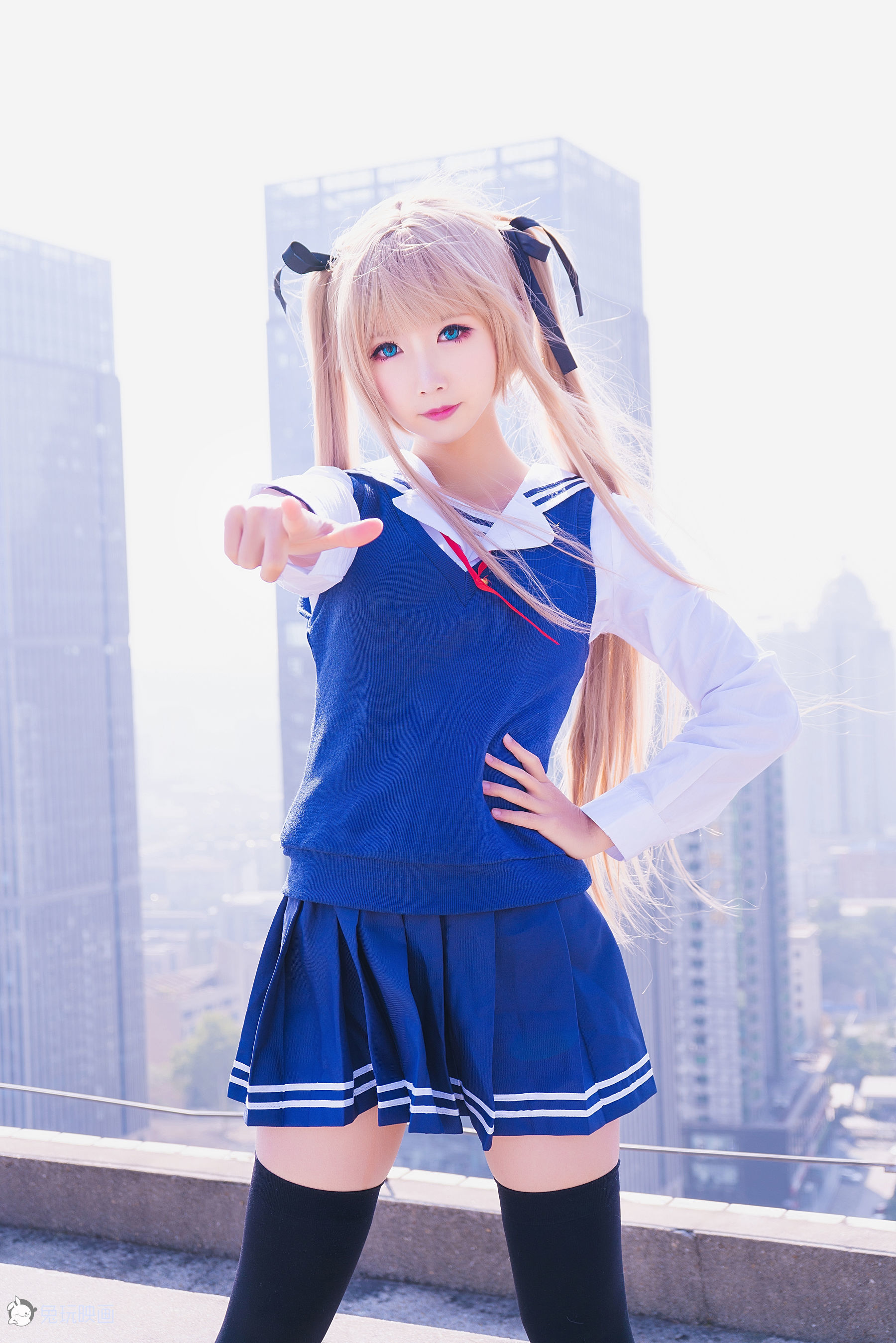 [萝莉COS] 面饼仙儿 – 双马尾COS [41P]