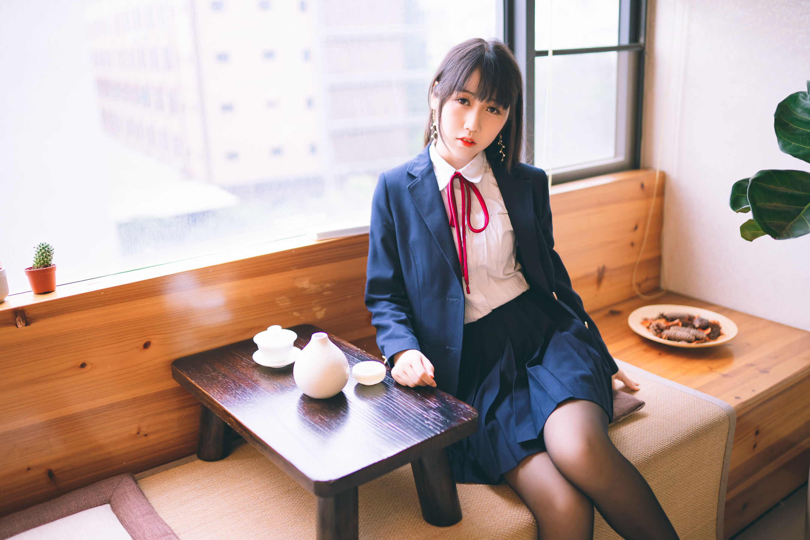 微博人气Coser不呆猫 – 校服JK [64P]