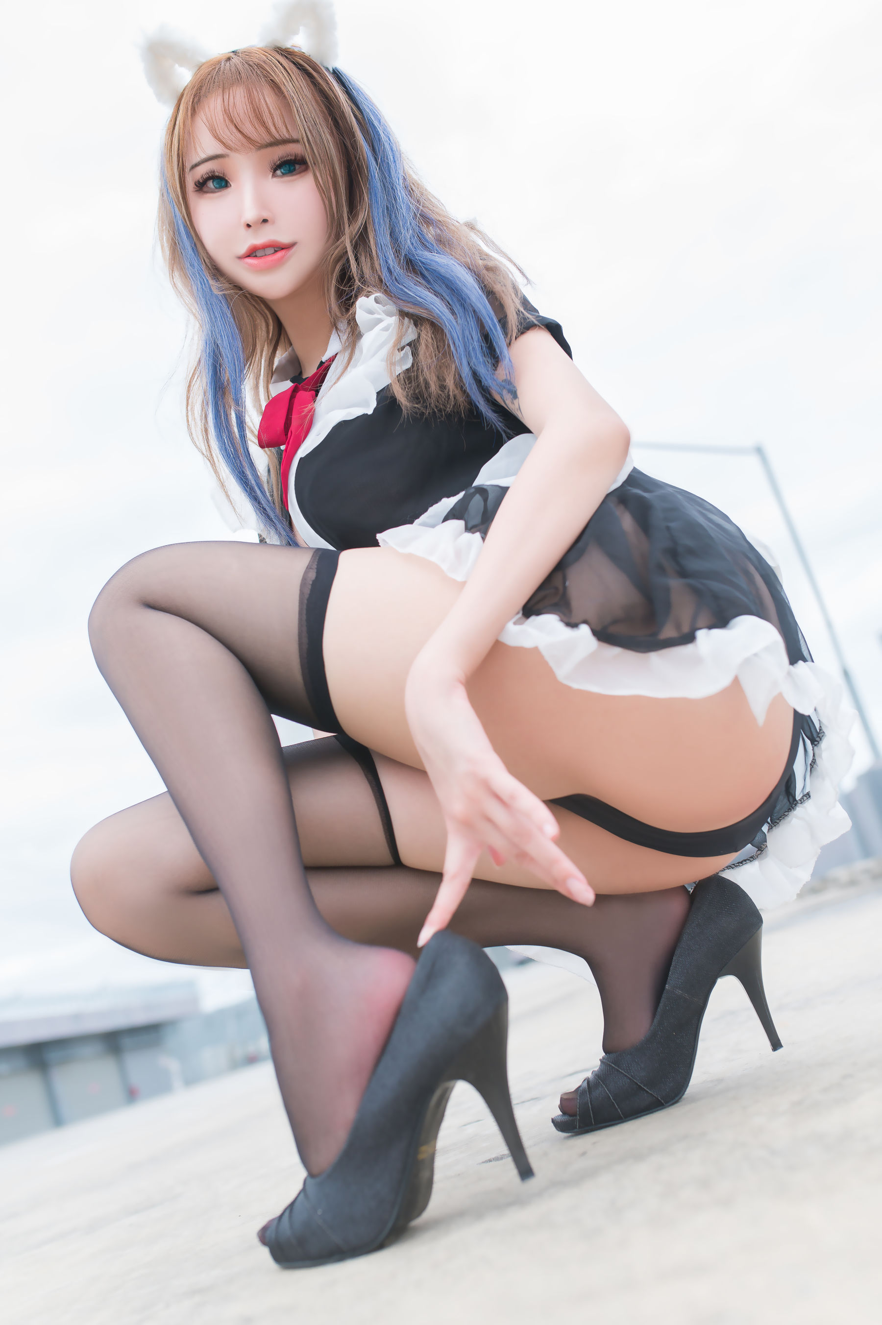 花リリ(Plant Lily) – Rooftop Maid [21P]
