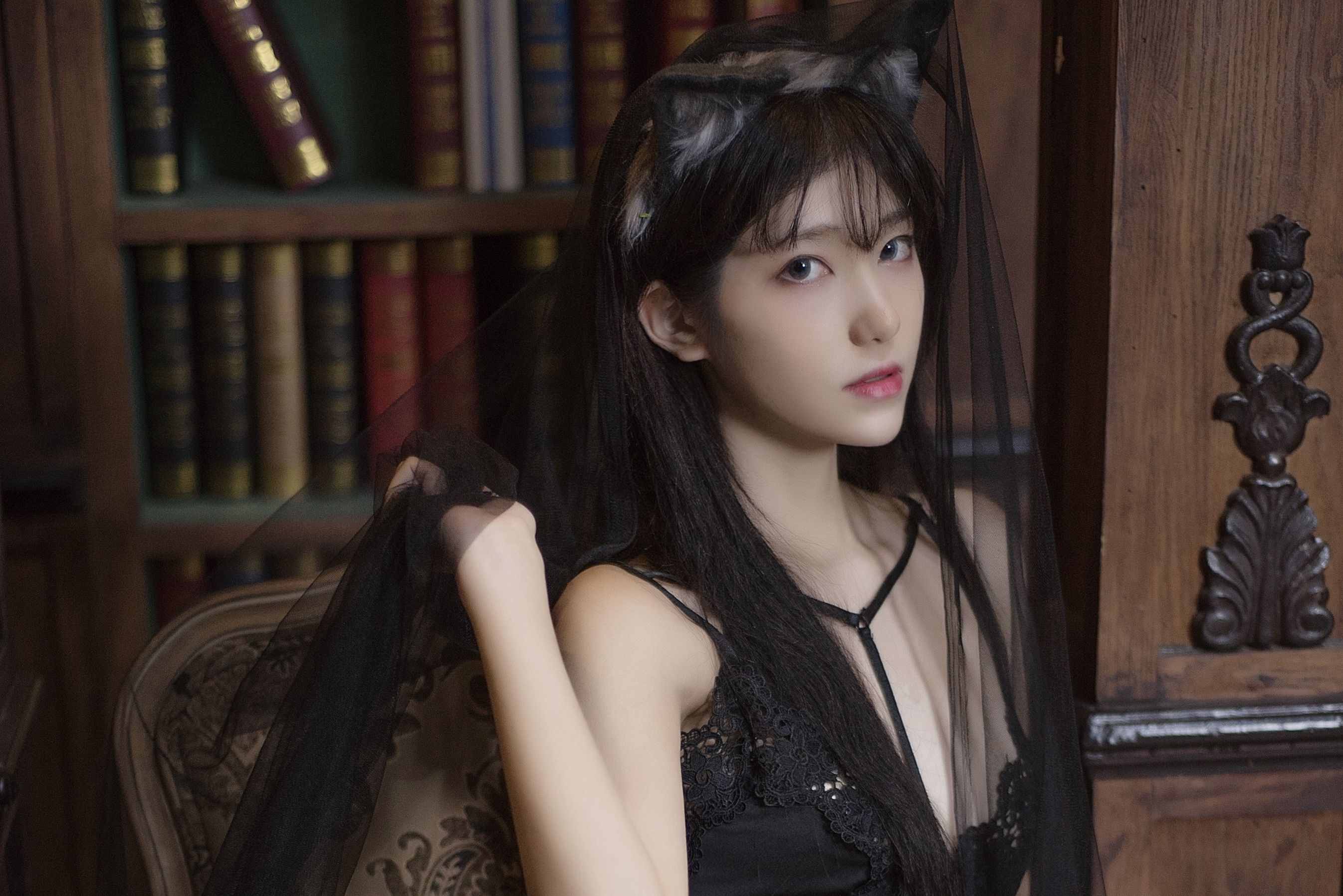 动漫博主南桃Momoko – 黑内衣 [18P]