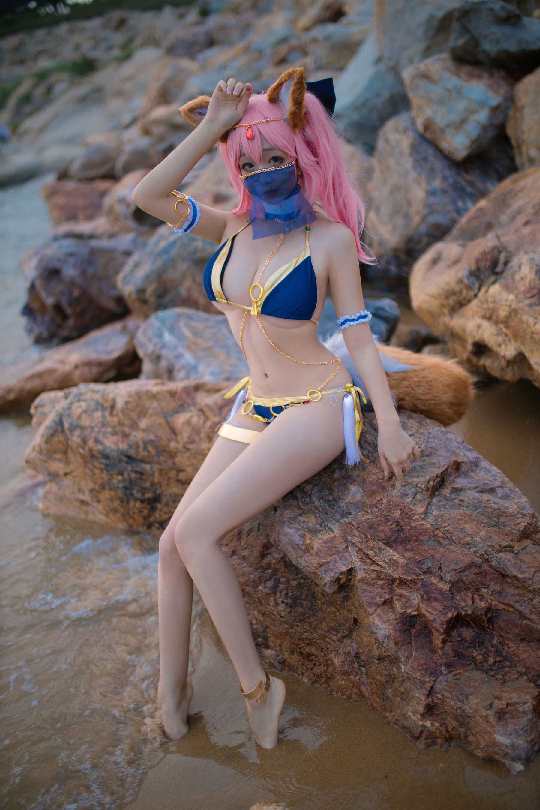 Cosplay日奈娇 – 玉藻前 阿拉伯舞娘 [37P]