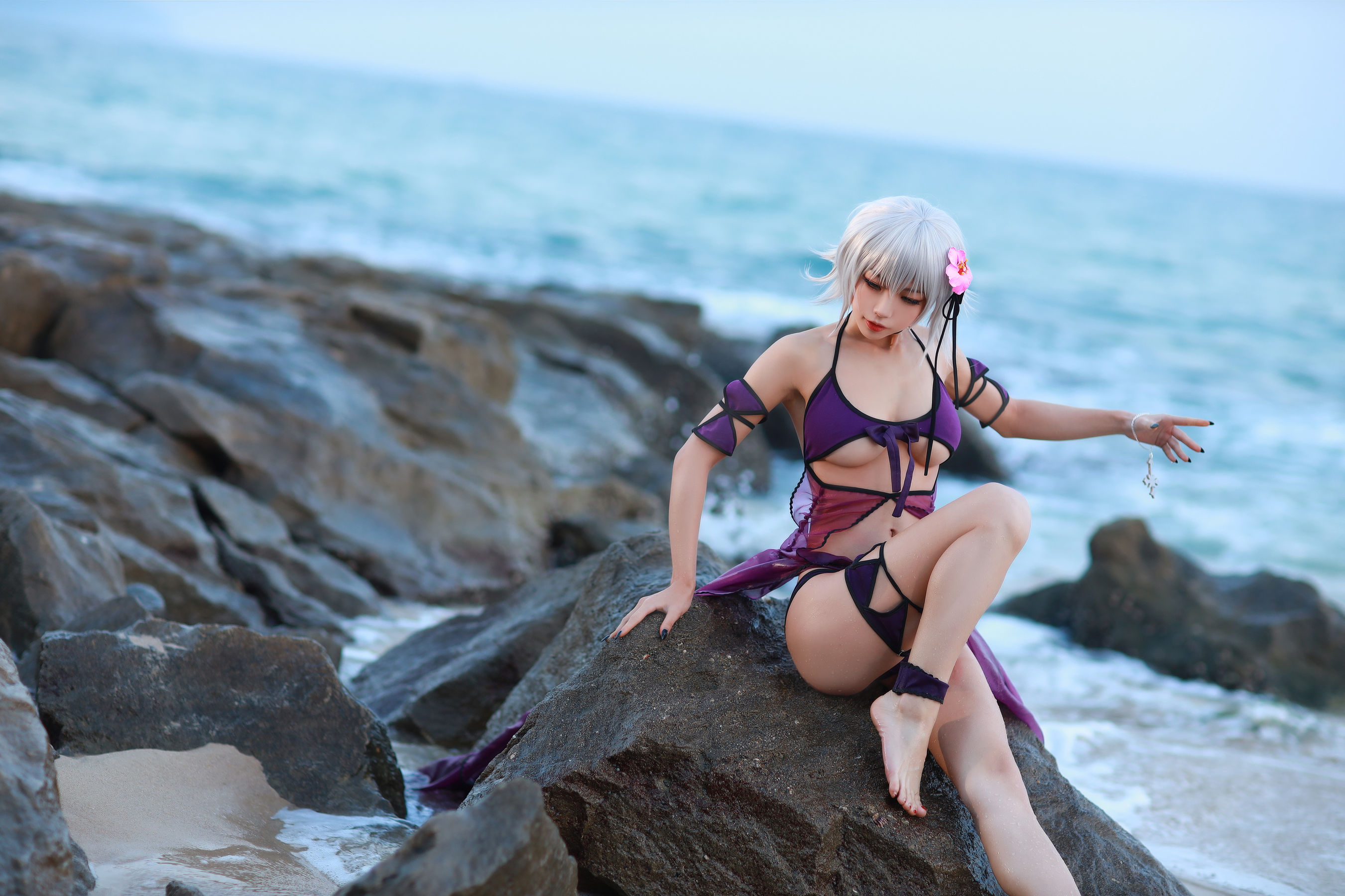 动漫博主水淼aqua – 贞德泳装 [41P]