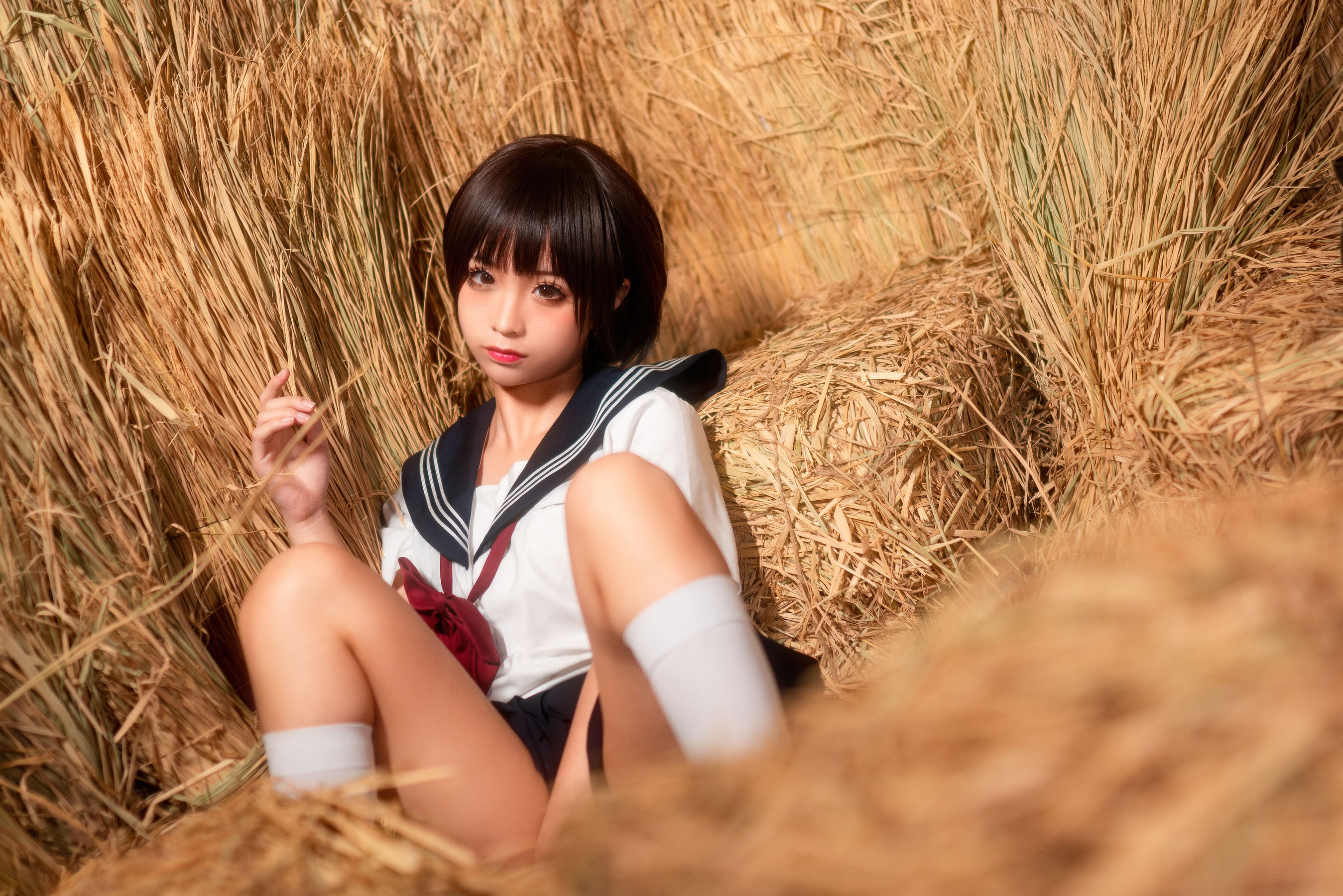 动漫博主蠢沫沫 稻草里的少女 [50P]