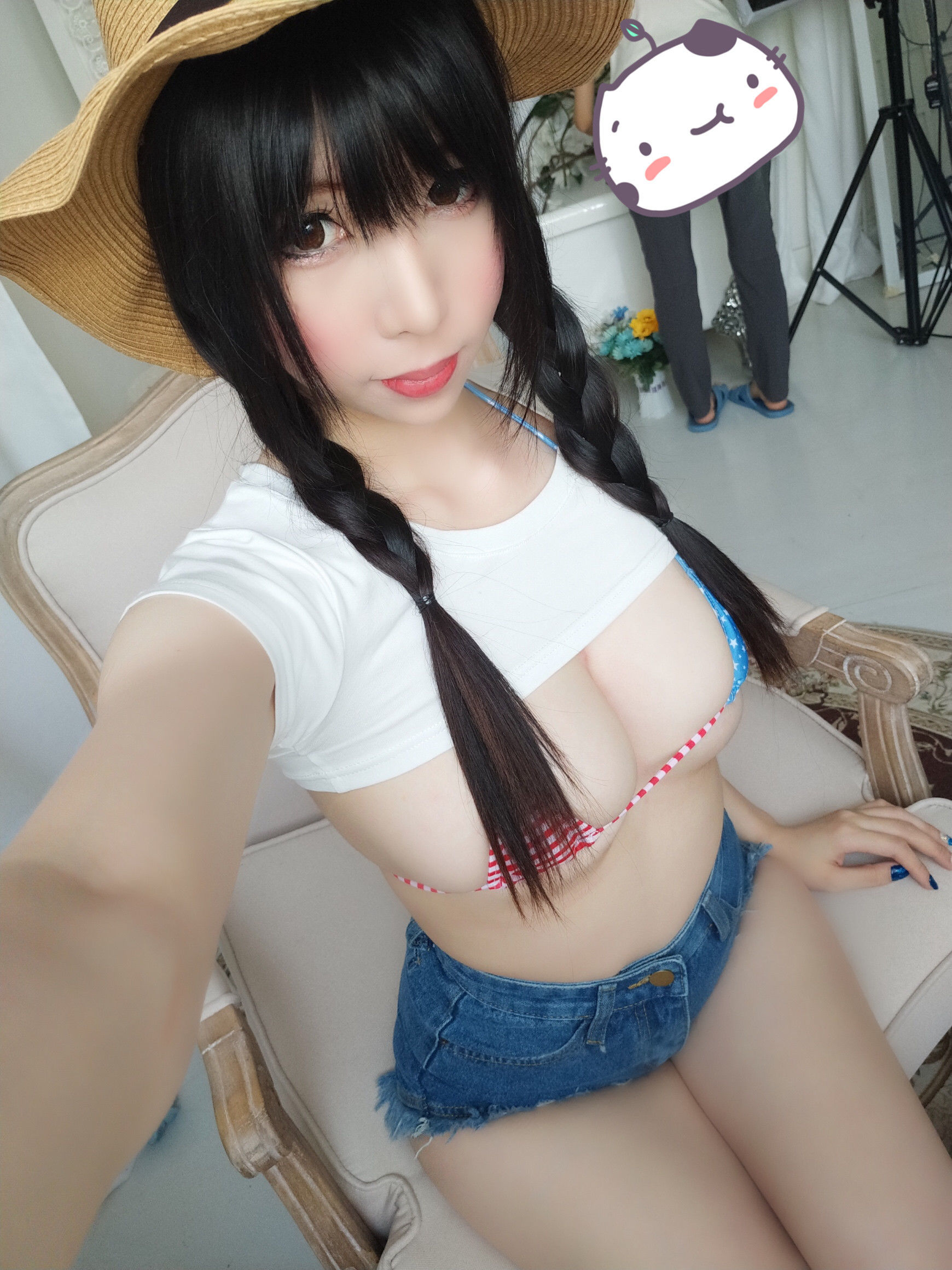 二次元巨乳美女鹿野希 牛仔女郎 [84P]