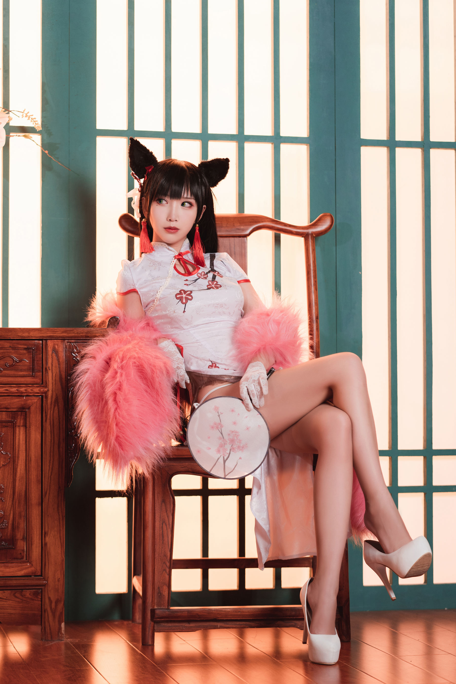 可爱人气Coser面饼仙儿 – 旗袍爱宕 [25P]