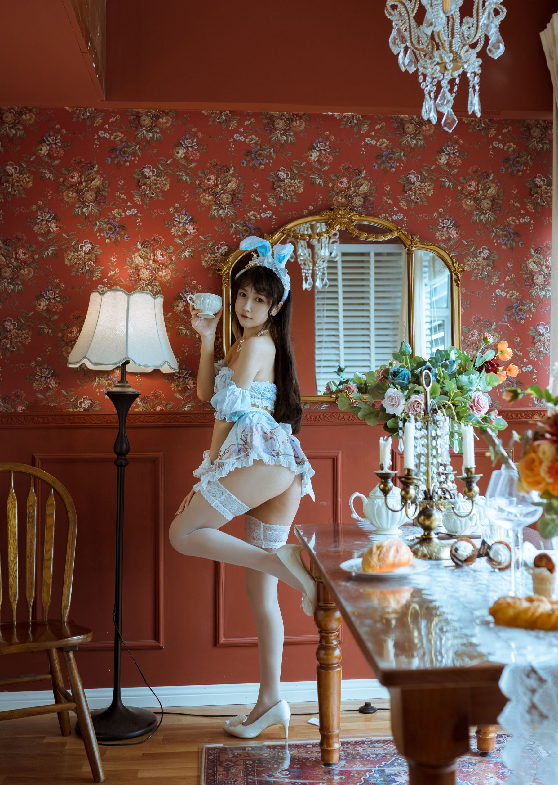 微博人气Coser不呆猫 – 兔子女友 [55P]