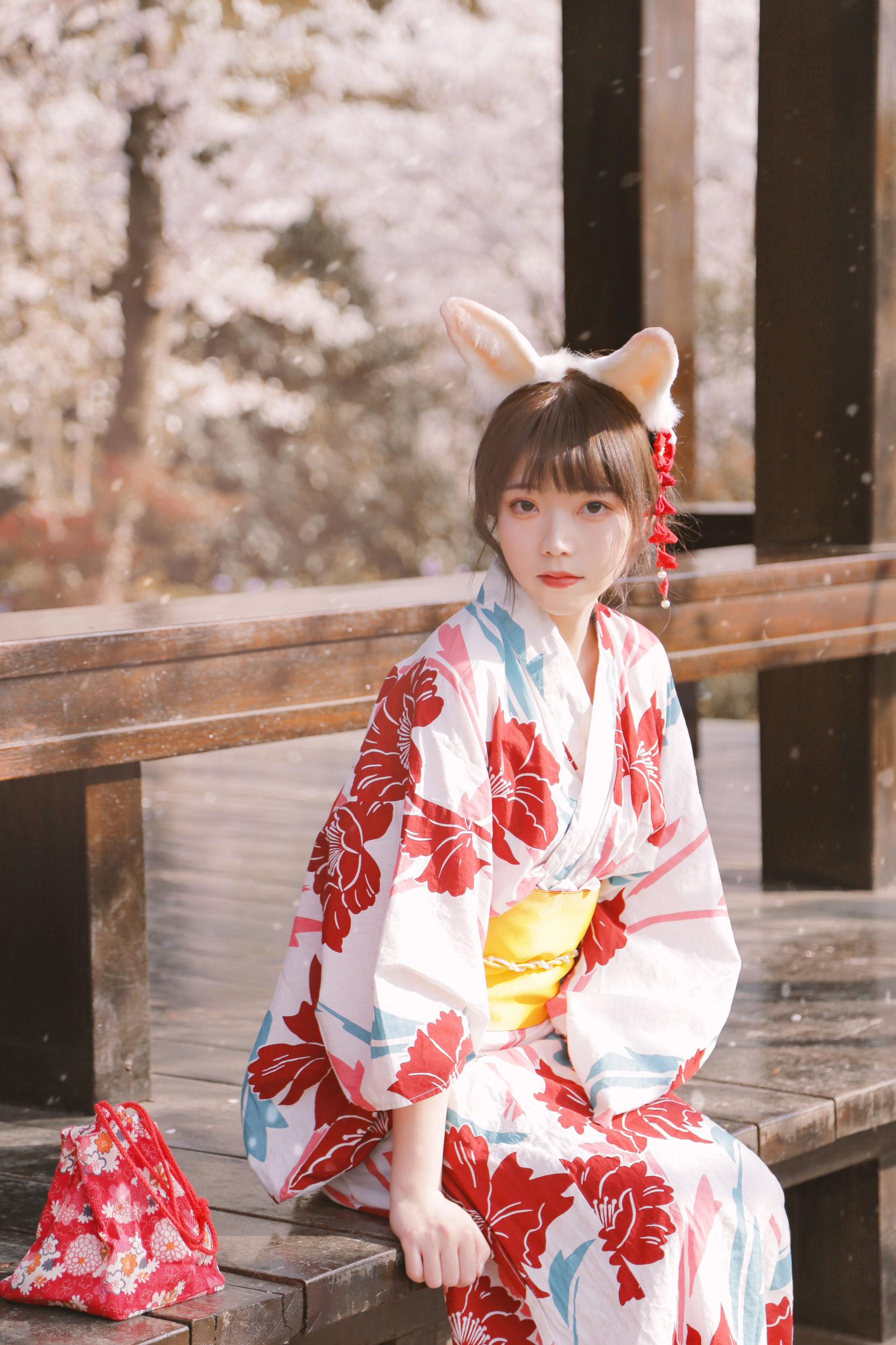 可爱妹子Fushii_海堂 – 樱花兔兔 [34P]