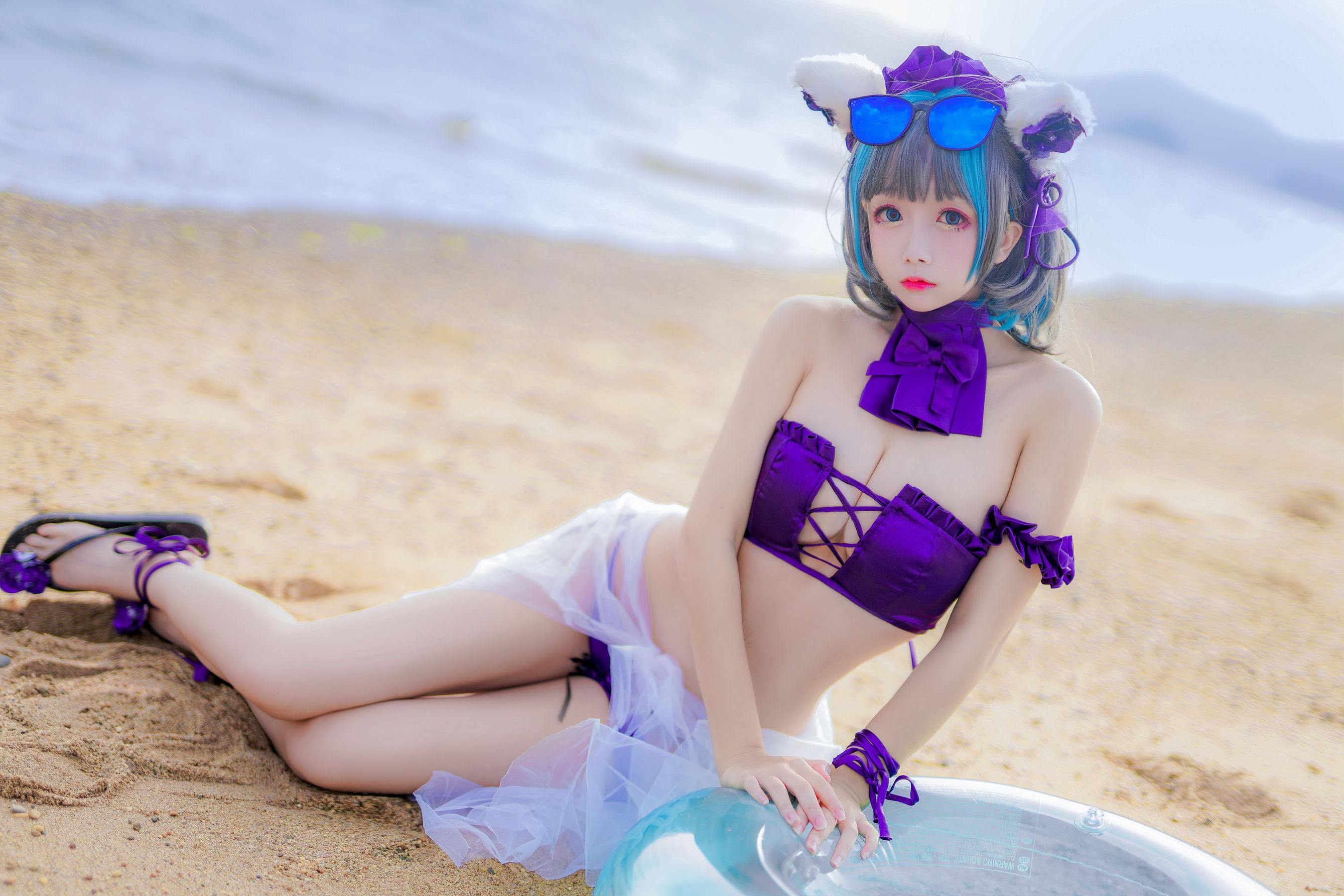 Cosplay日奈娇 – 柴郡猫泳装 [41P]