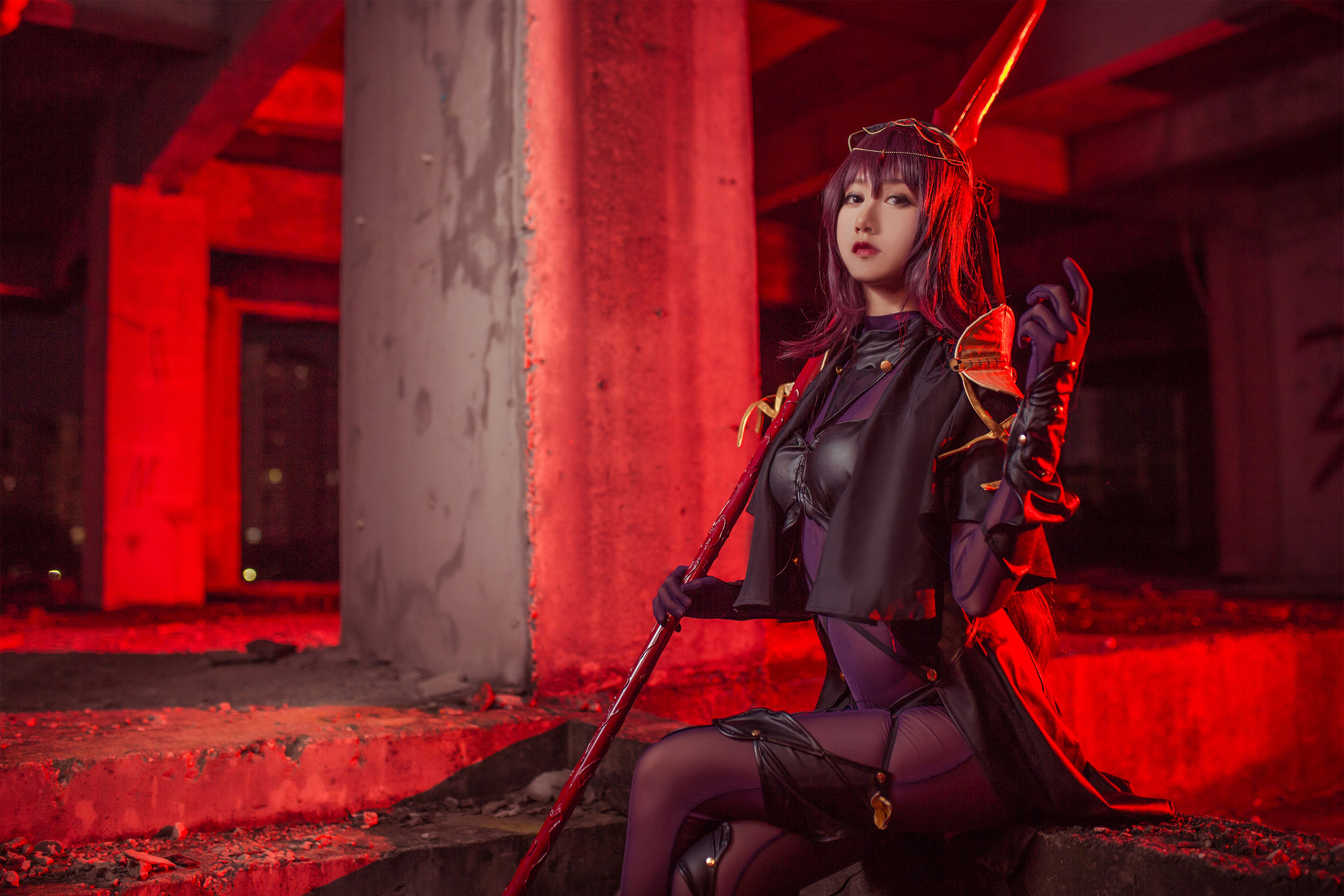 [萝莉COS] 木绵绵OwO – 斯卡哈 [17P]