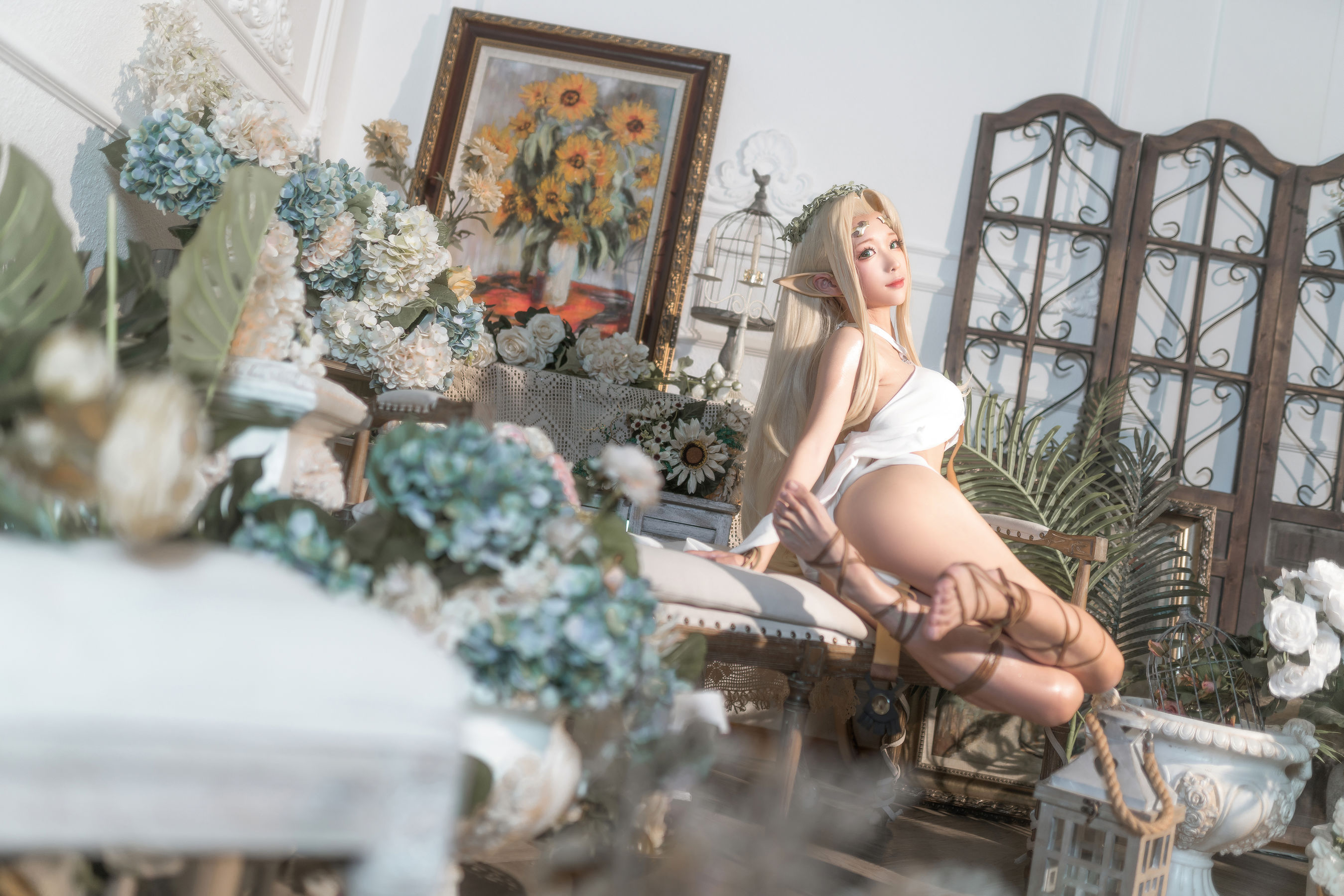 动漫博主蠢沫沫 – 白精灵 原设 [52P]