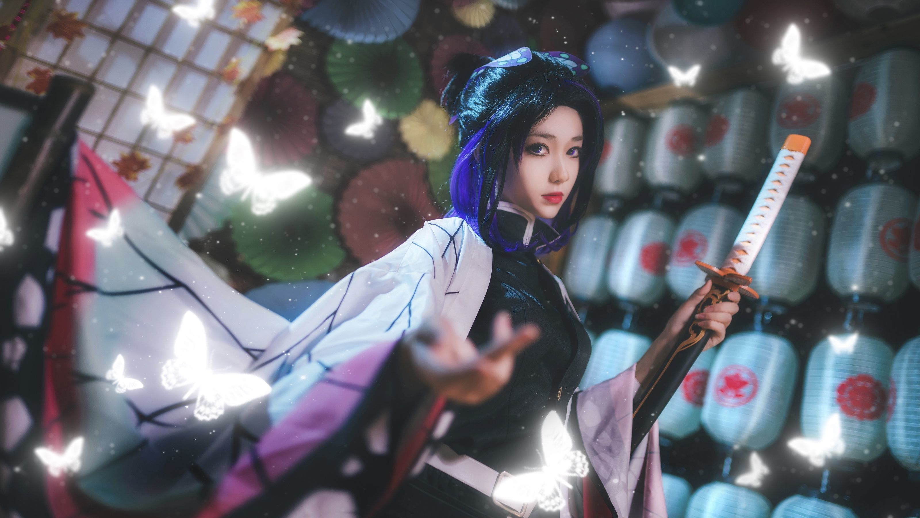 动漫博主南桃Momoko – 蝴蝶忍队服 [14P]