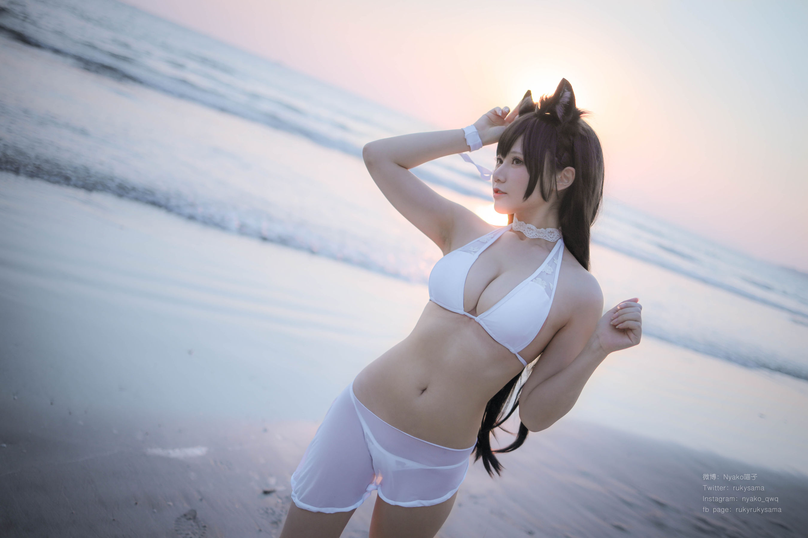 萌妹子Nyako喵子 爱宕泳装 [25P]