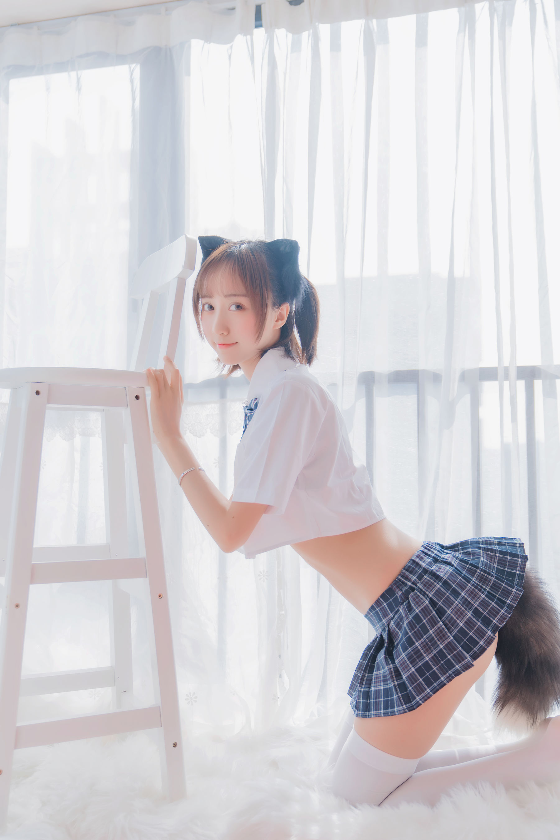 萌系小姐姐木绵绵OwO – 怀中猫 [68P]