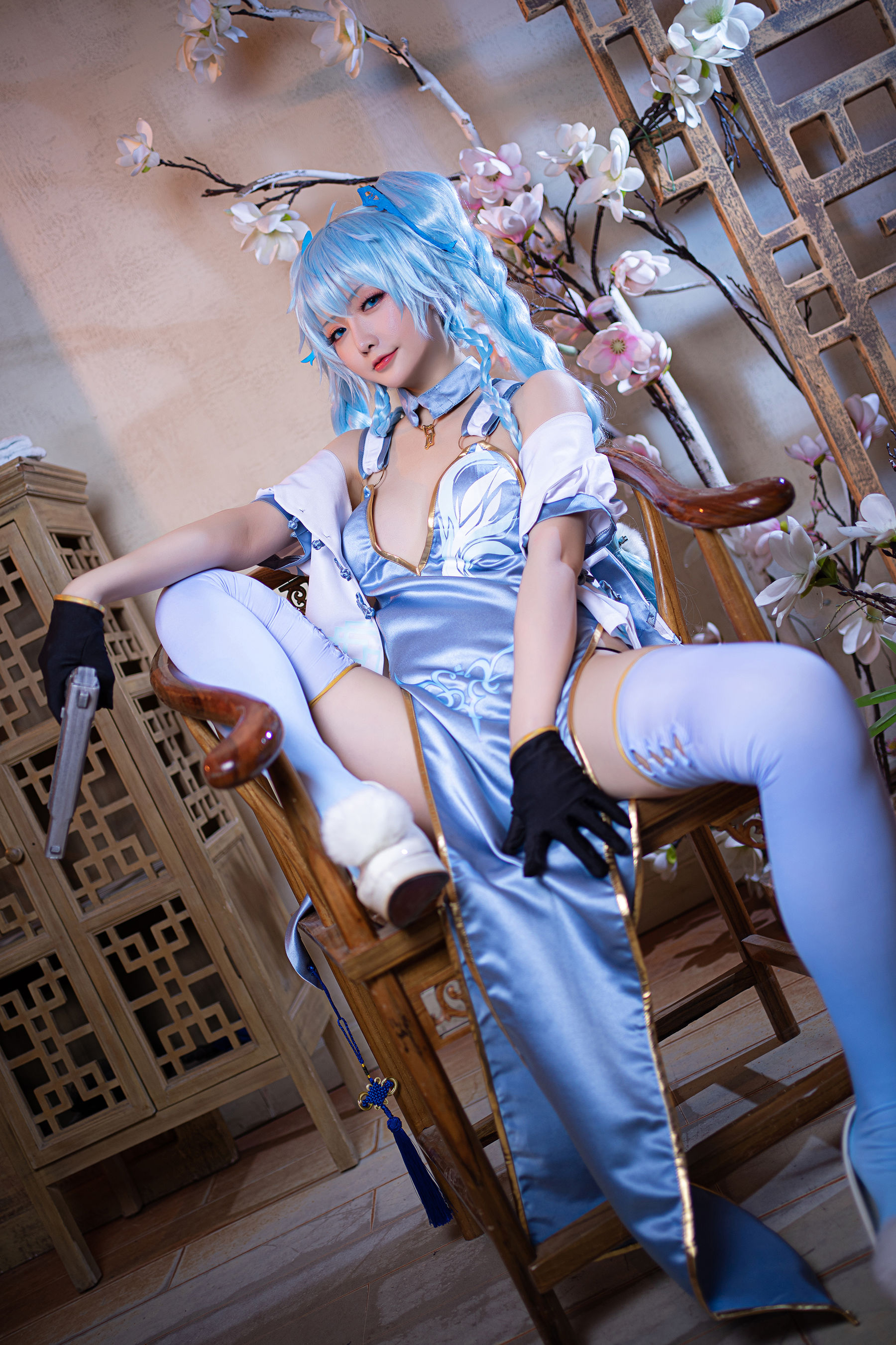 Coser小姐姐星之迟迟 – 秘密花园 PA15翠雀媚 [14P]