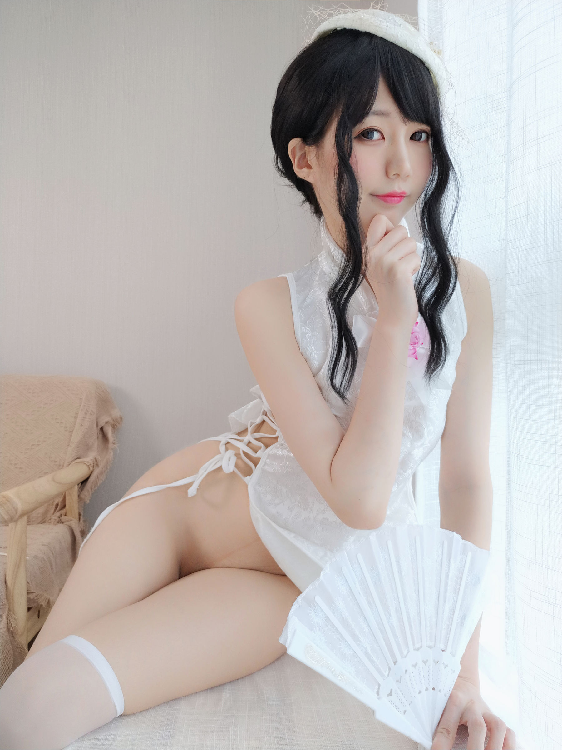 NAGISA魔物喵[fantia] – 純白のチャイナドレス [30P]