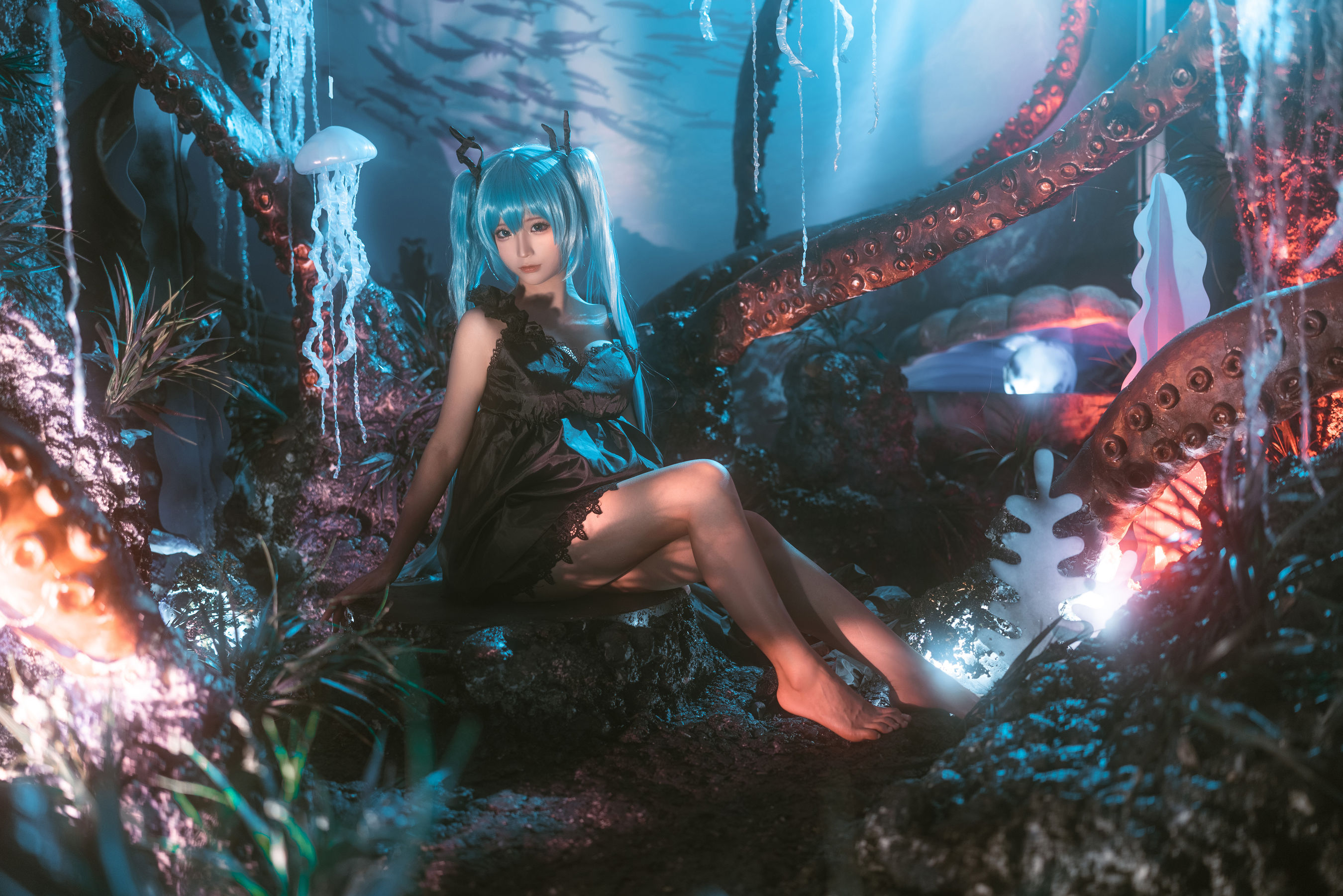 动漫博主蠢沫沫 – 深海少女 [44P]