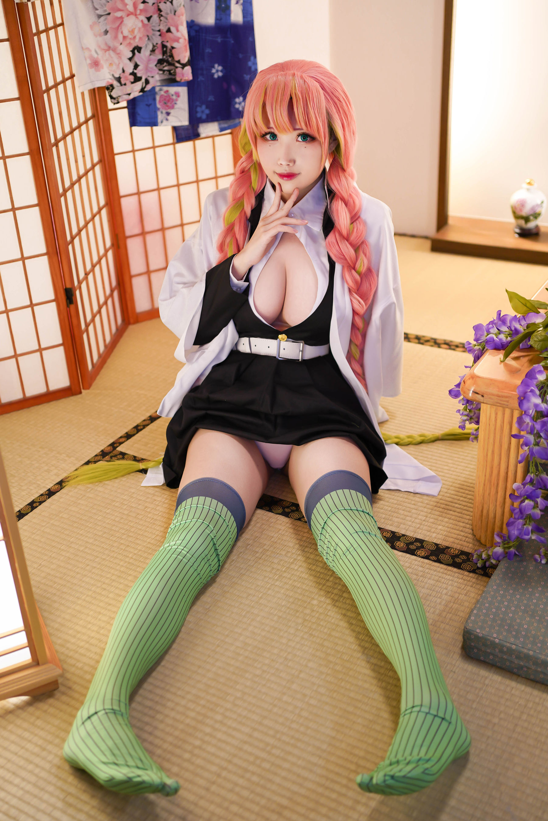 [Cosplay写真] Coser萱-KaYa – 鬼灭之刃 甘露寺 [35P]