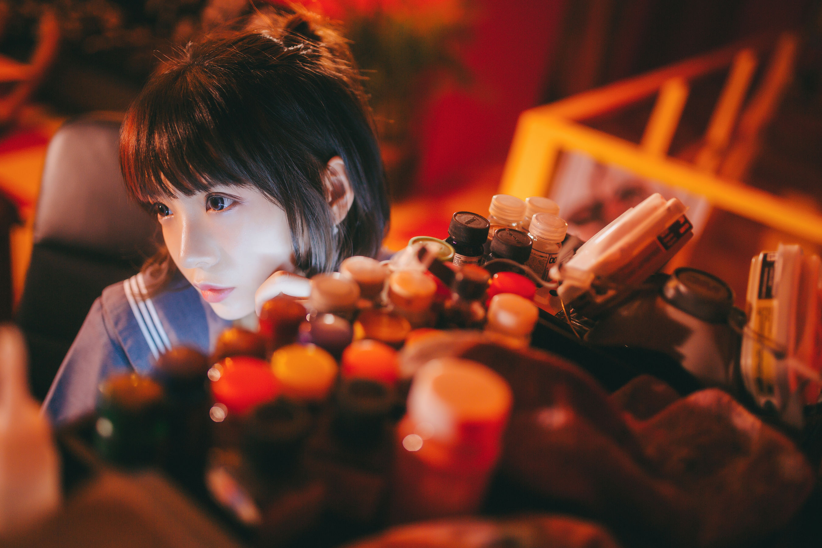 [萝莉COS] 疯猫ss《被囚禁的少女》 [44P]