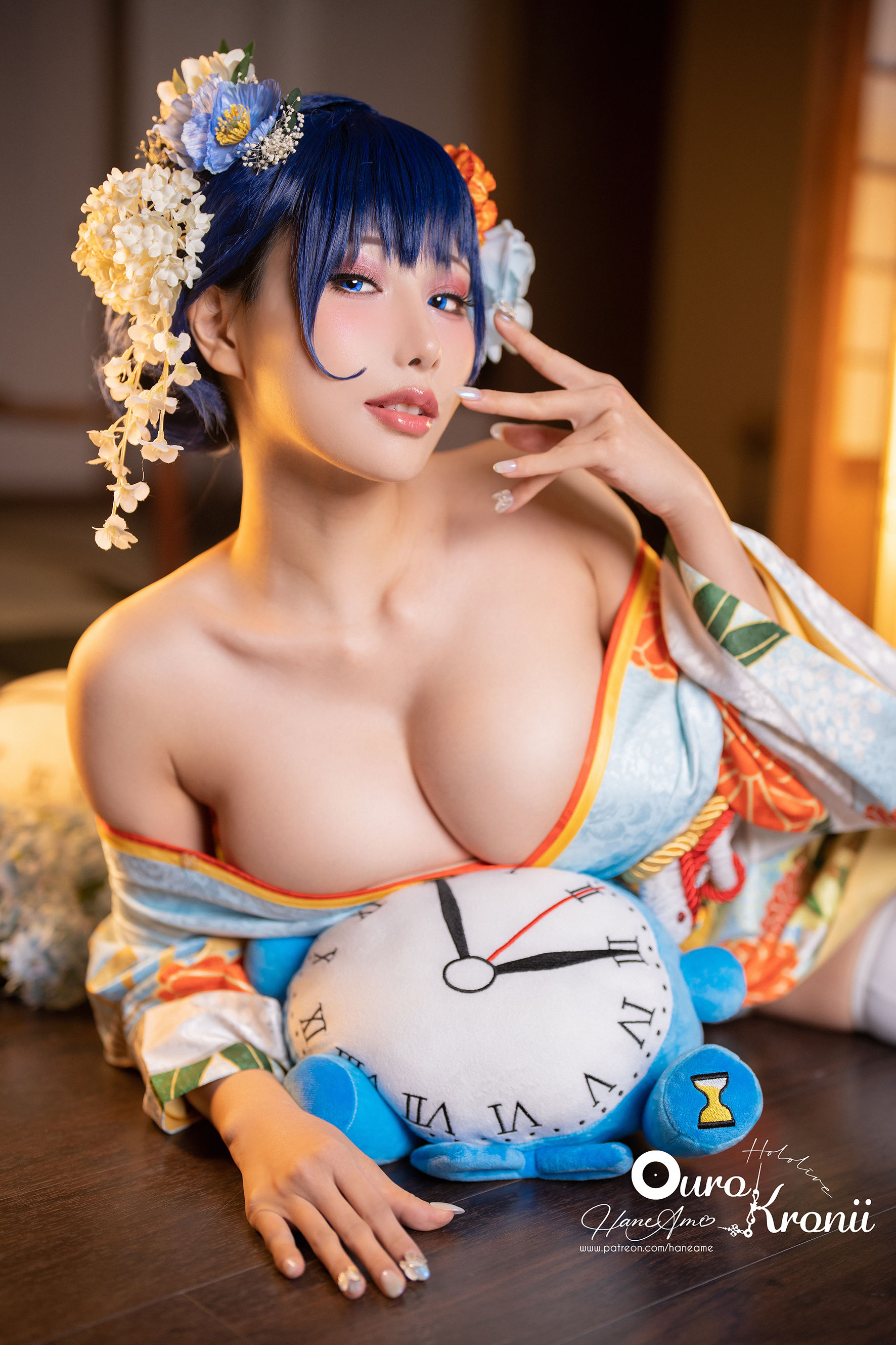 Hane Ame 雨波 – Hololive Kronii 時間 Kimono [26P]