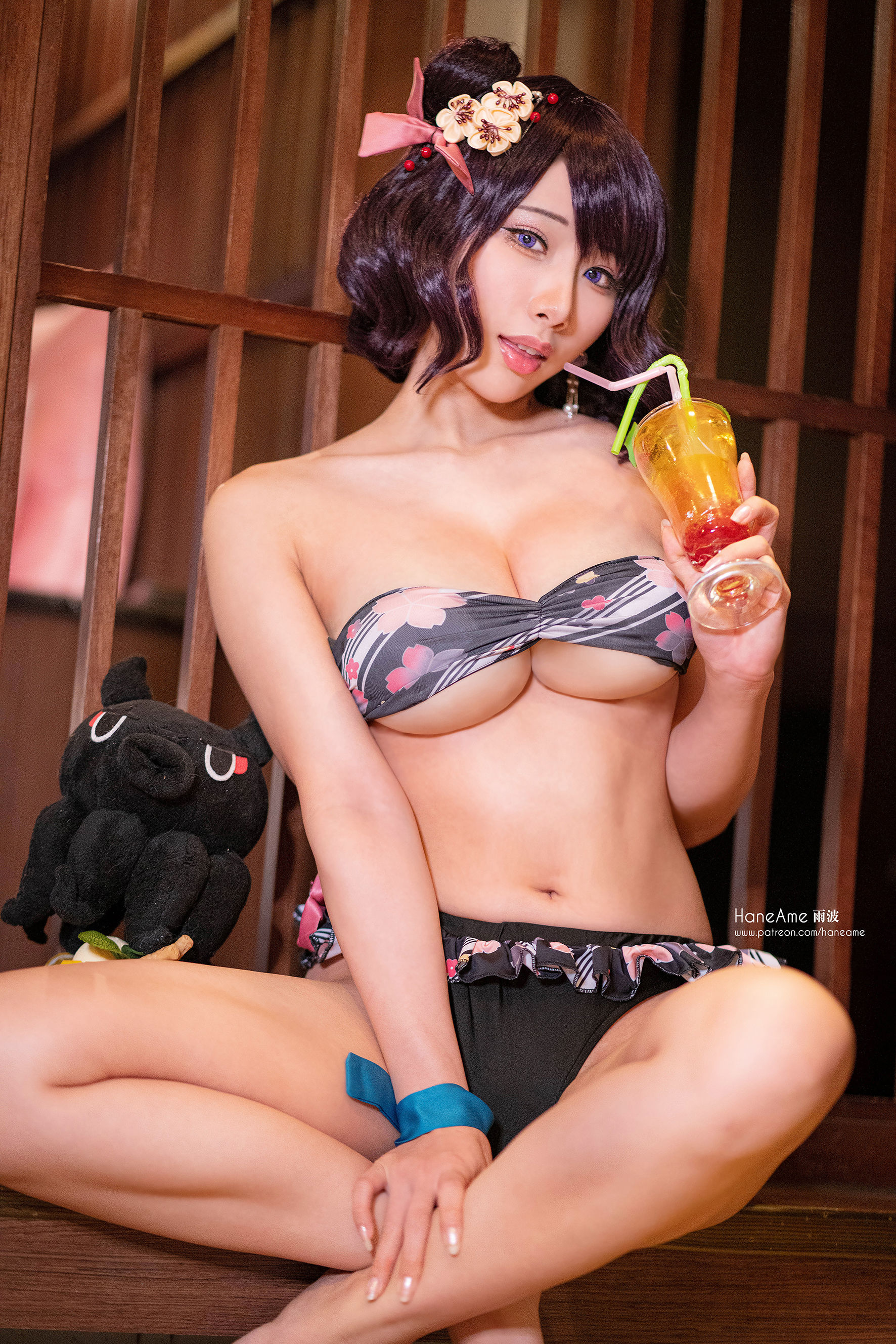 Hane Ame 雨波写真 – 北斋泳装 [9P]