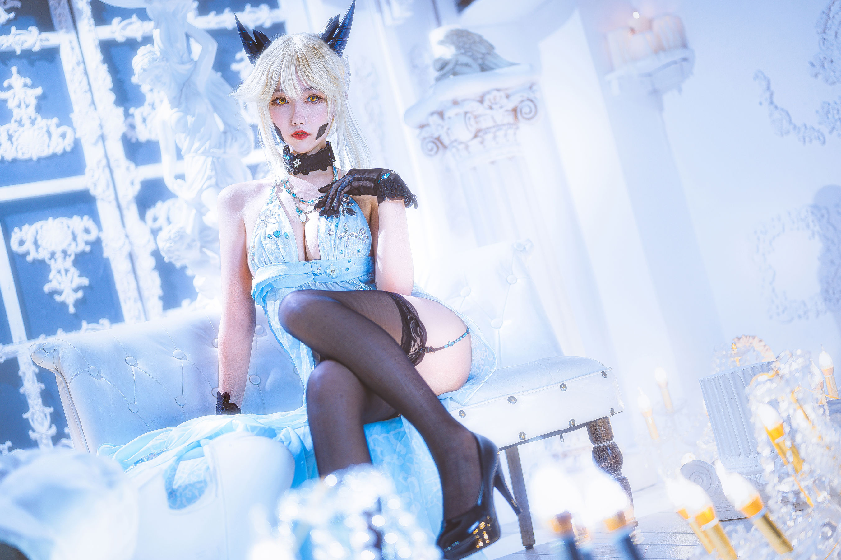 微博妹子Momoko葵葵 – 黑枪呆礼服 [20P]