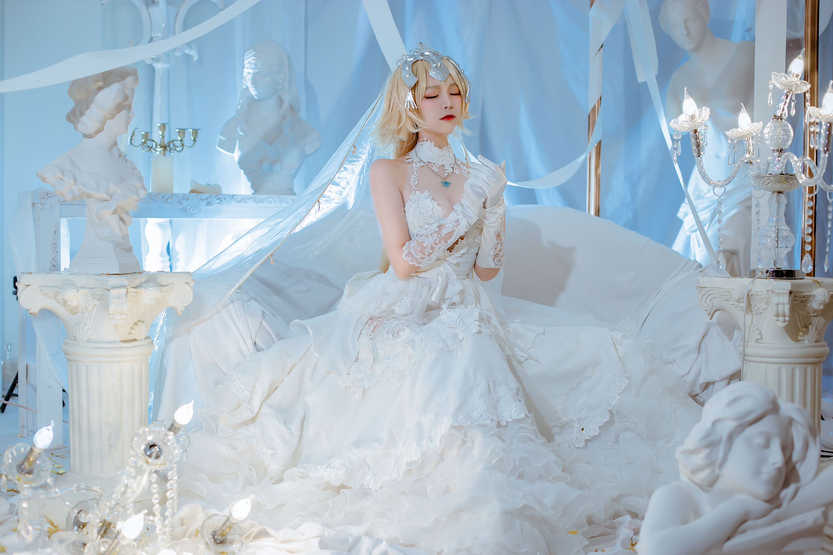 人气Coser二佐Nisa – fate贞德花嫁 [12P]