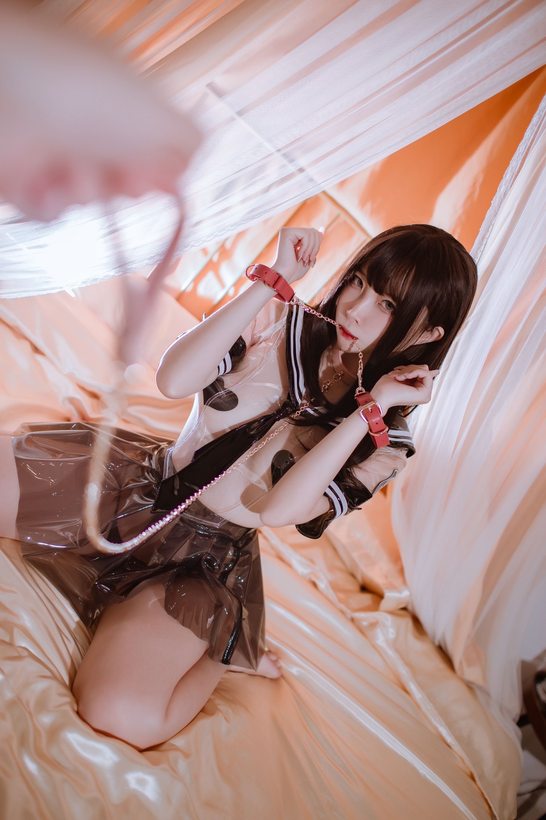 人气Coser二佐Nisa – 透明JK [40P]