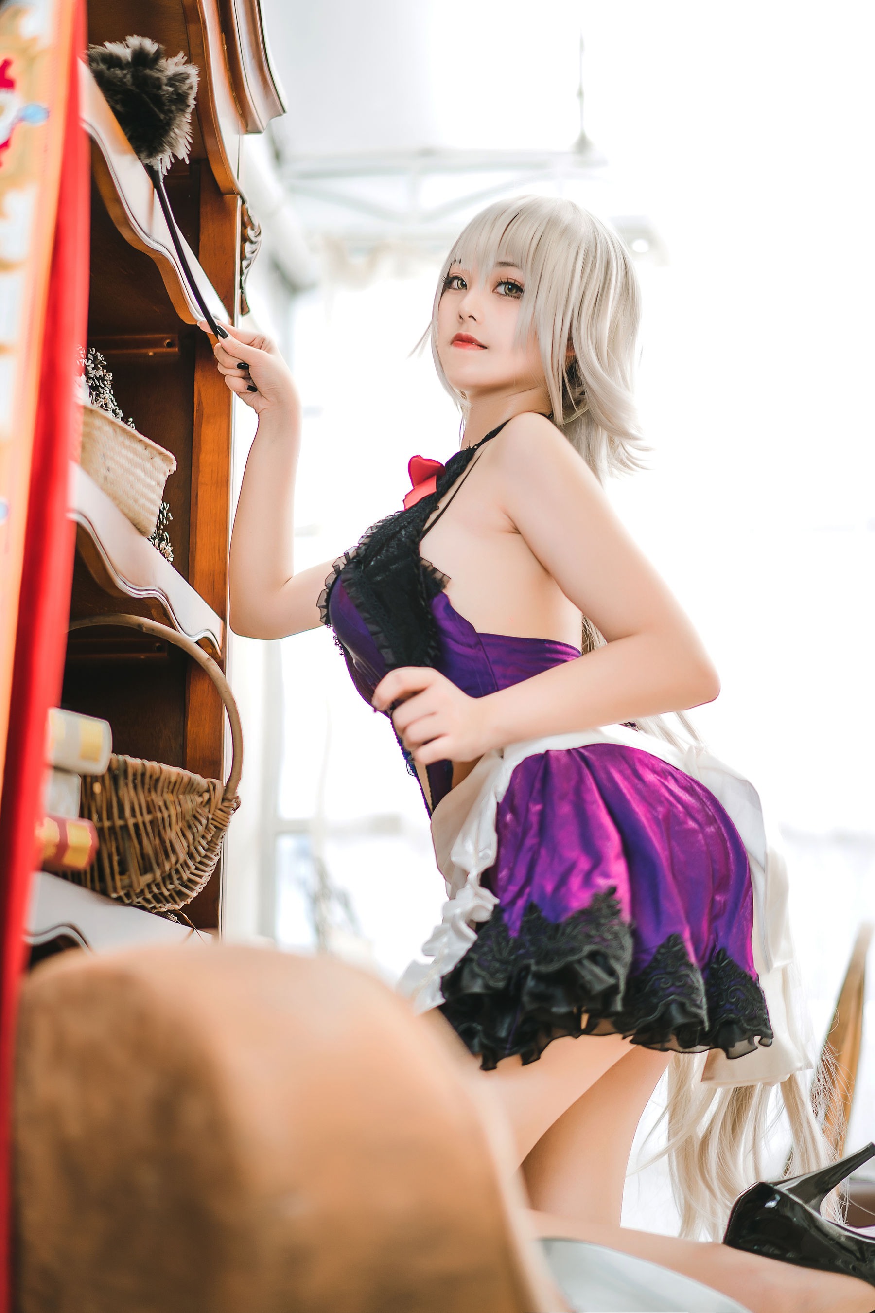 萌系小姐姐蜜汁猫裘 – 贞德女仆 [40P]