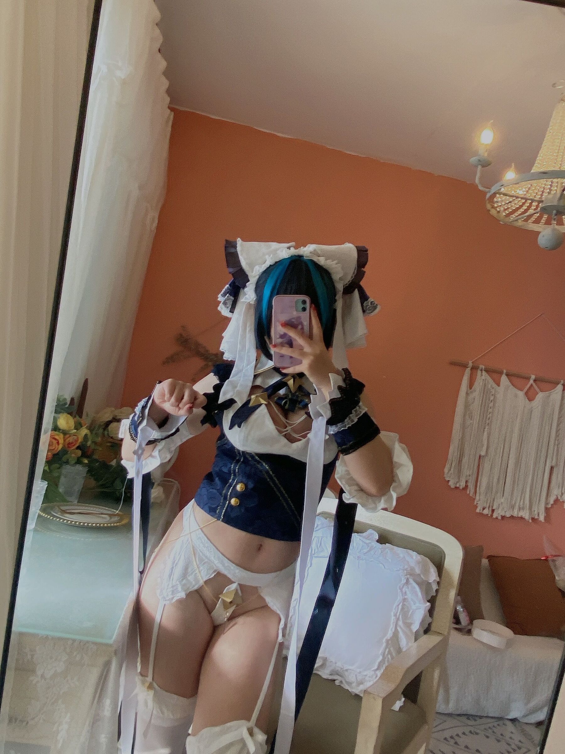 动漫博主九曲Jean – 柴郡自拍 [16P]