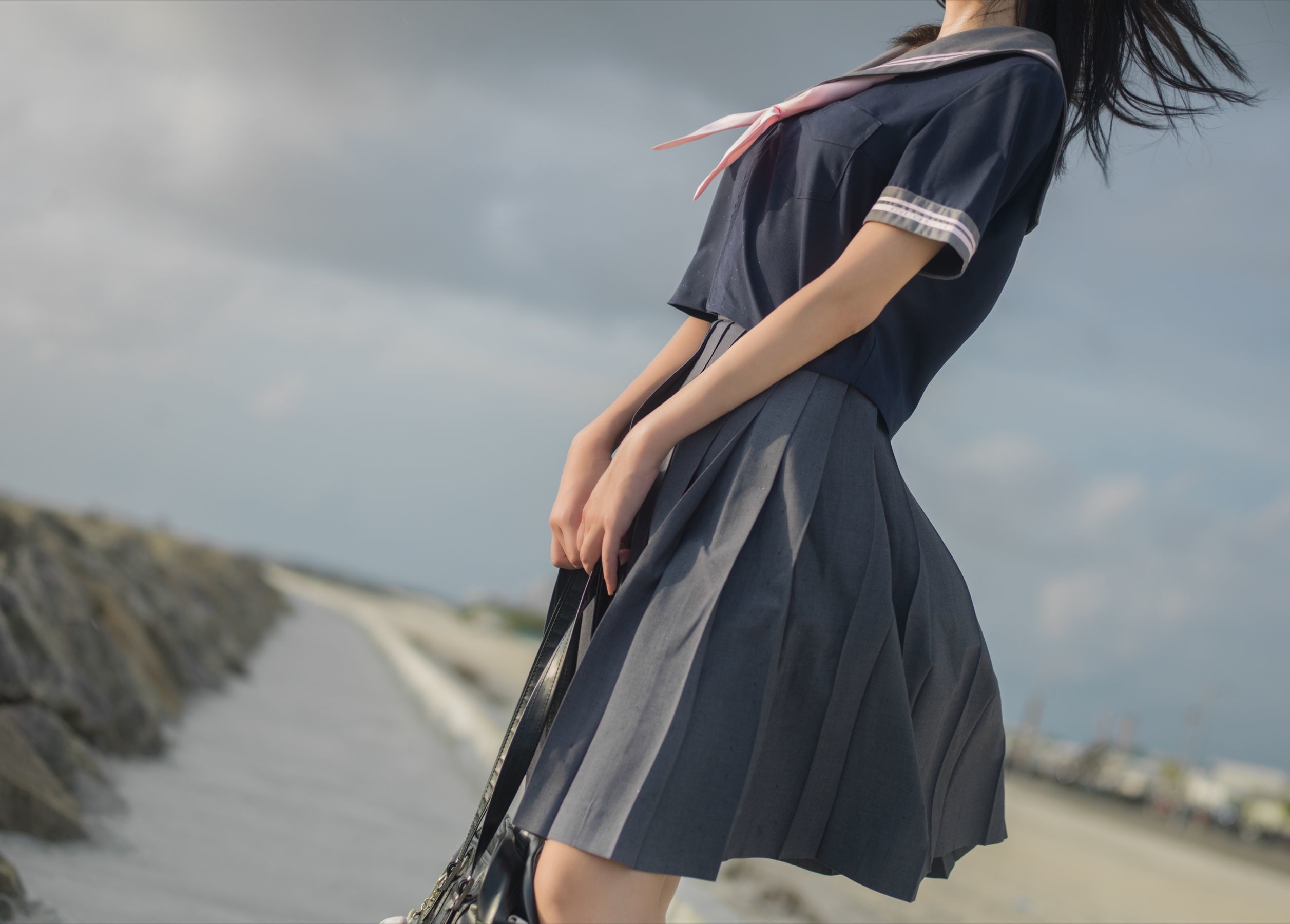 动漫博主南桃Momoko – 蓝jk [12P]