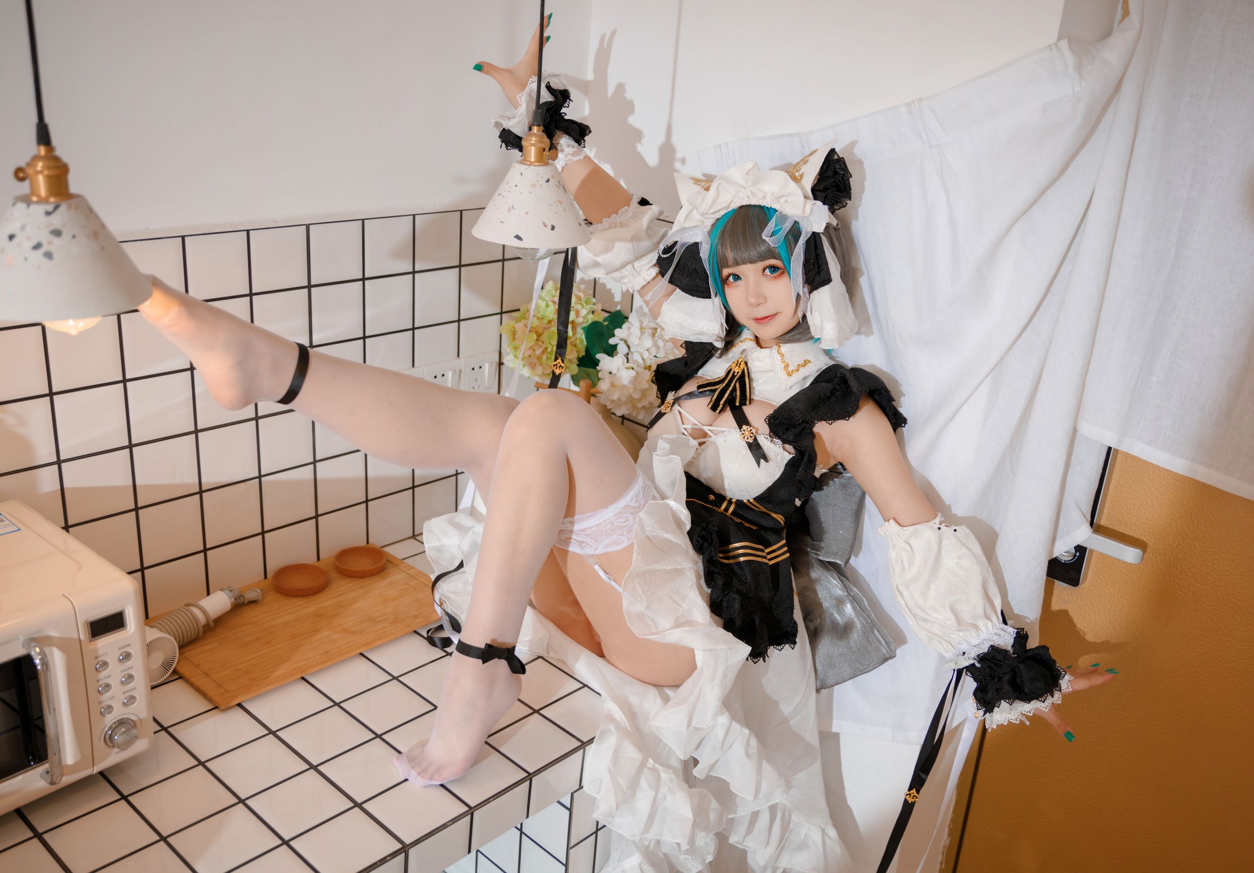 [Cosplay写真] 动漫博主樱落酱w – 柴郡 [28P]