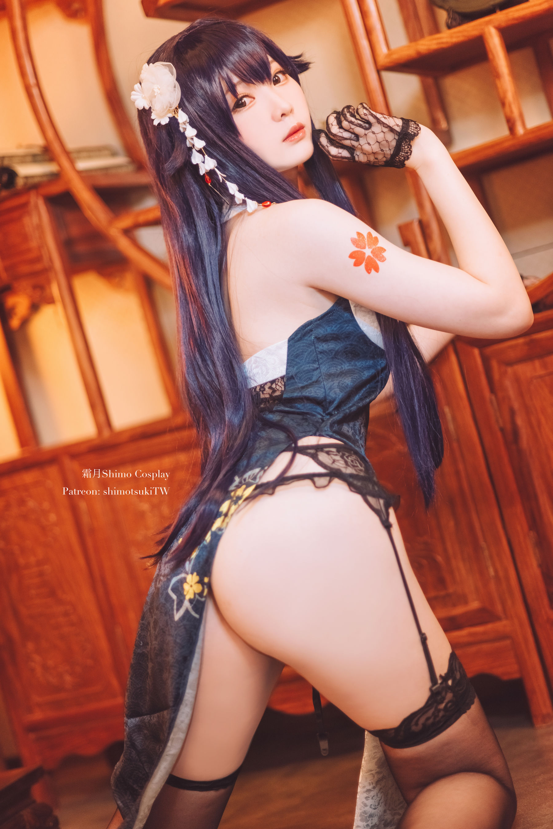 微博妹纸霜月shimo – 碧蓝航线 吾妻旗袍 [12P]