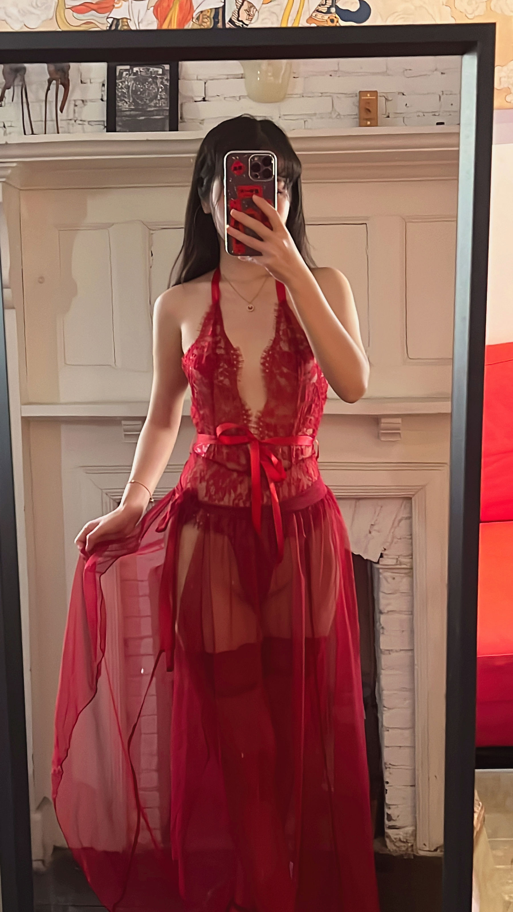 微博人气Coser不呆猫 – 霸气红色人妻 [57P]