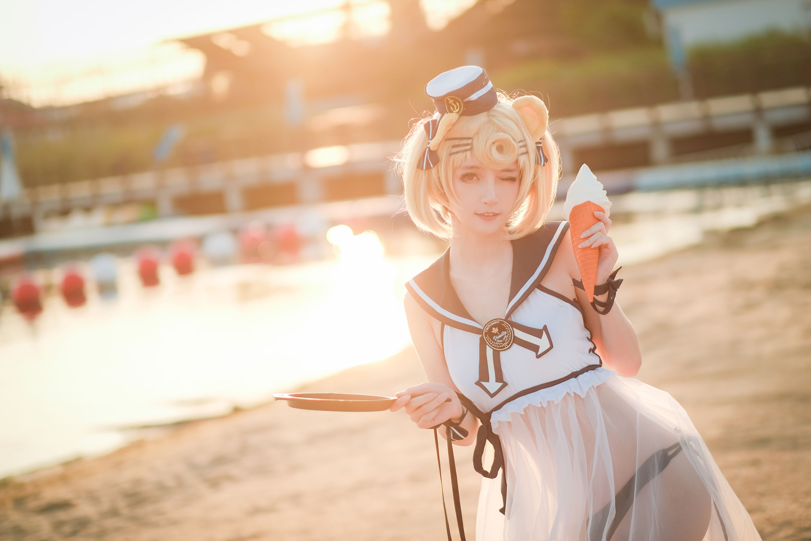 [Cosplay写真] 萌宠博主yui金鱼 – 古米泳装 [11P]