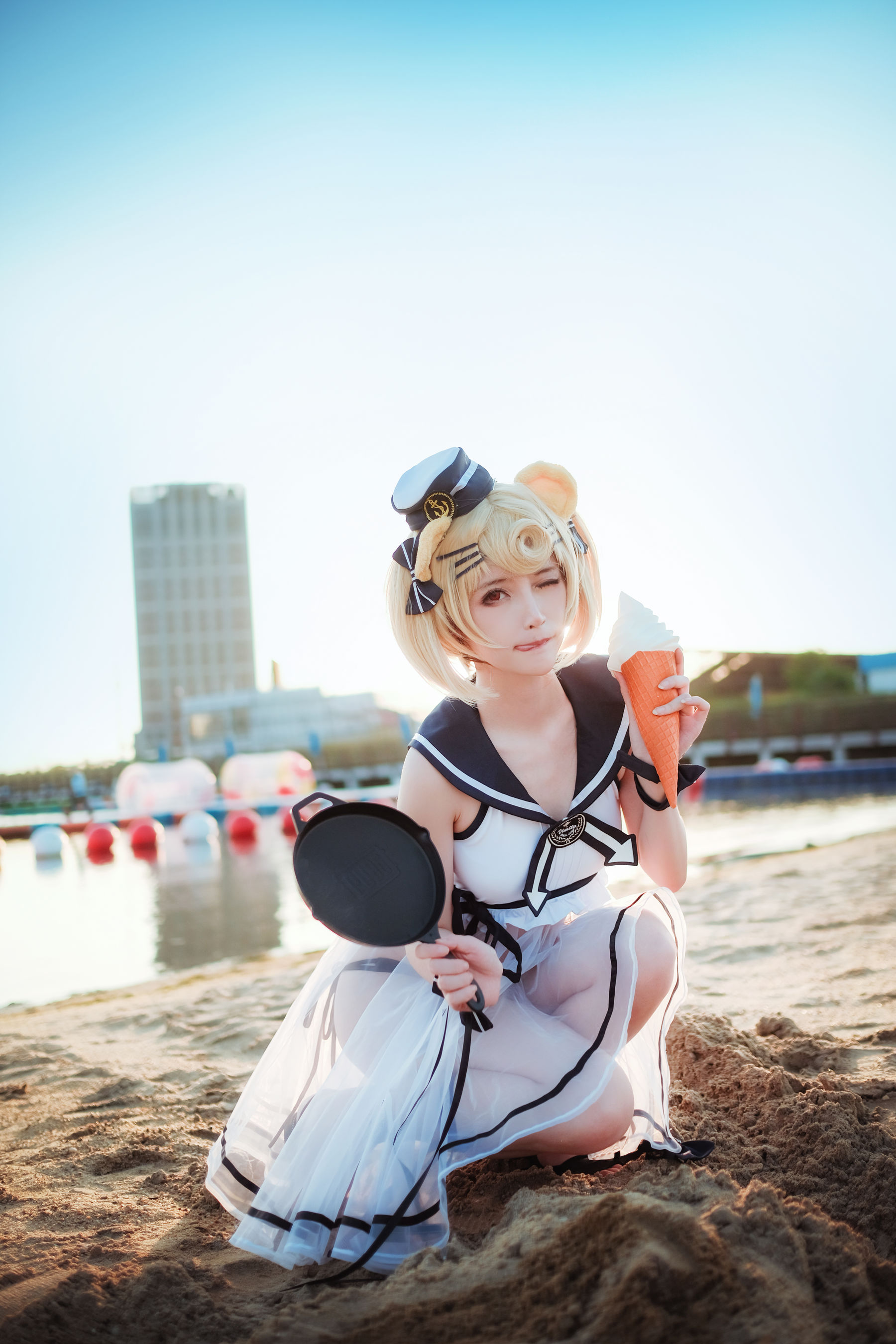 [Cosplay写真] 萌宠博主yui金鱼 – 古米泳装 [11P]