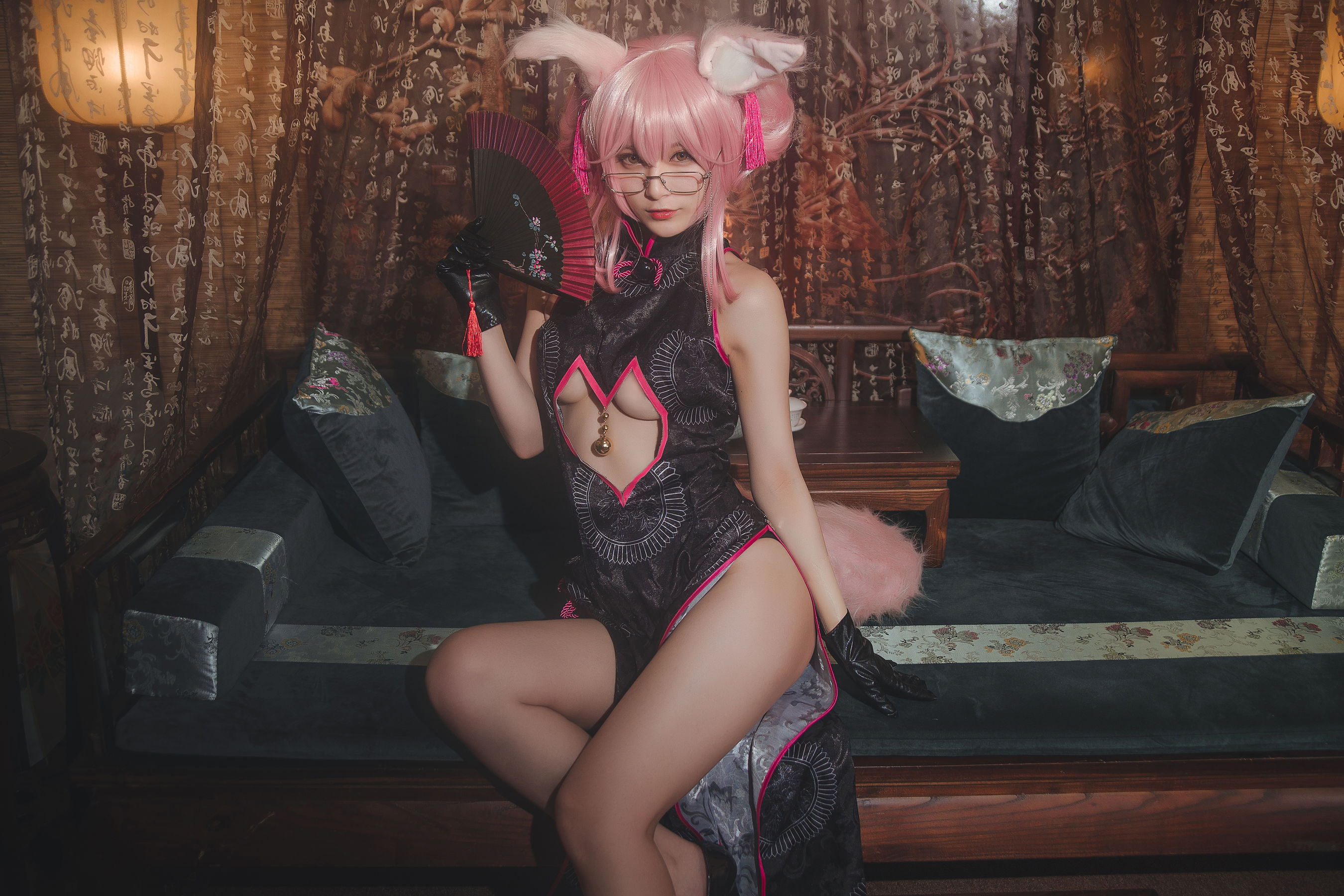 [Cosplay写真] 动漫博主铁板烧鬼舞w – 玉藻前 [35P]