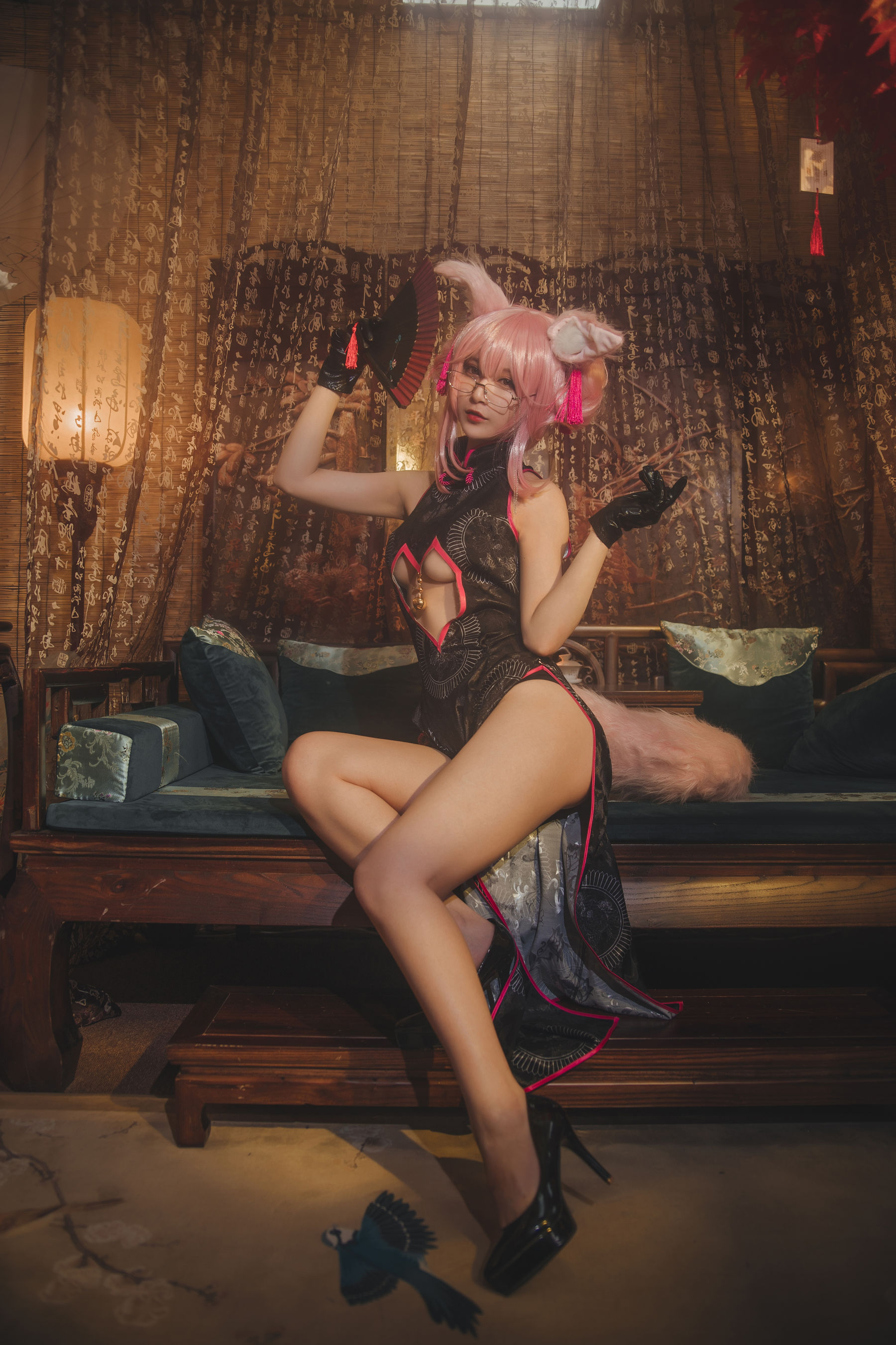 [Cosplay写真] 动漫博主铁板烧鬼舞w – 玉藻前 [35P]