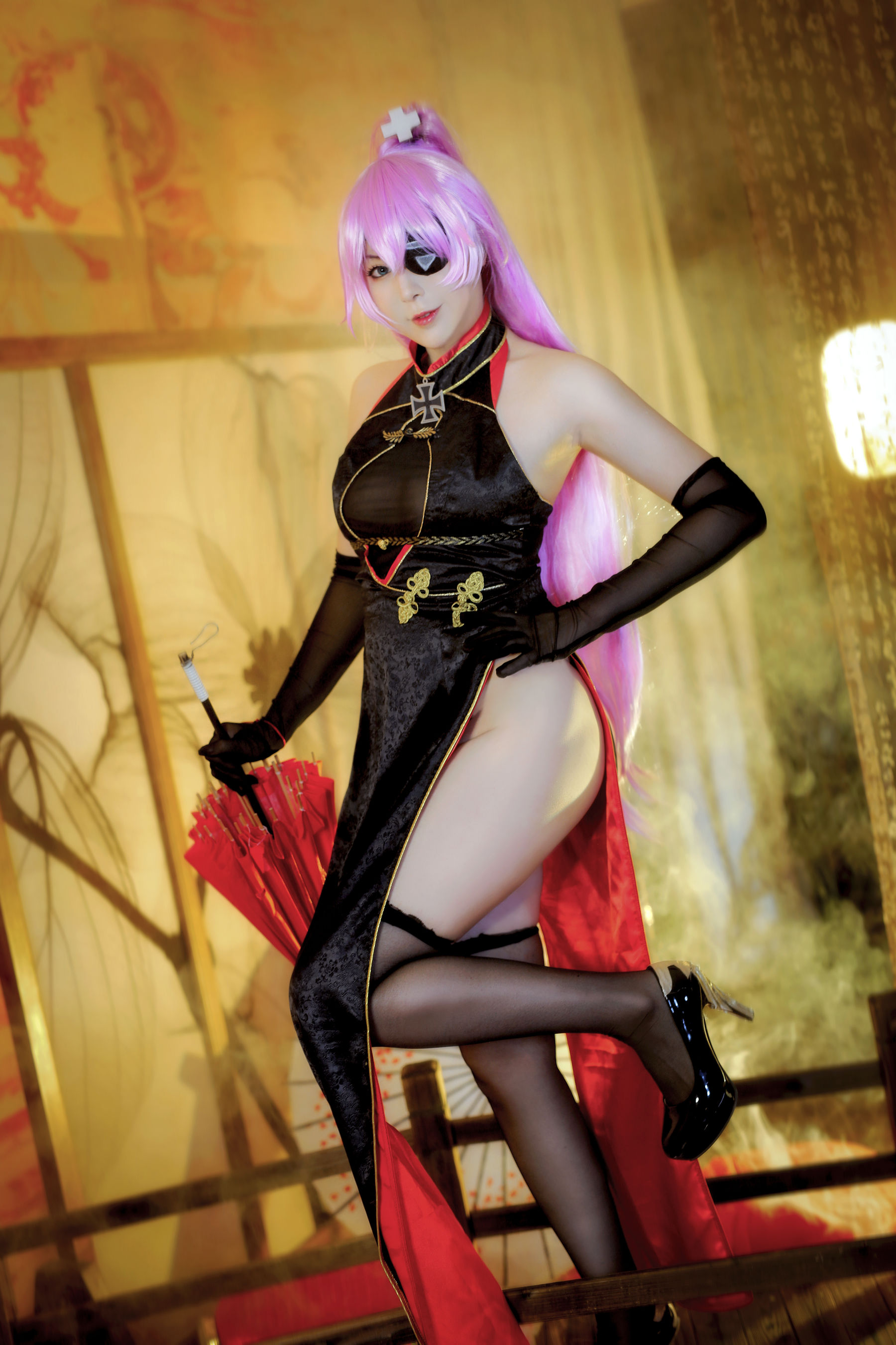 小容仔咕咕咕 – 沙恩霍斯特旗袍 [11P]