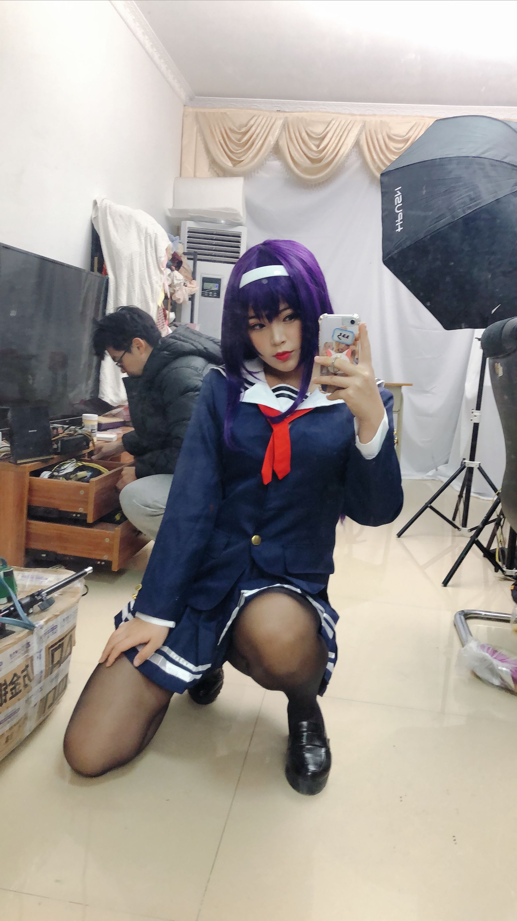 [Cosplay写真] 萌系小姐姐-白烨- – 学姐校服 [26P]