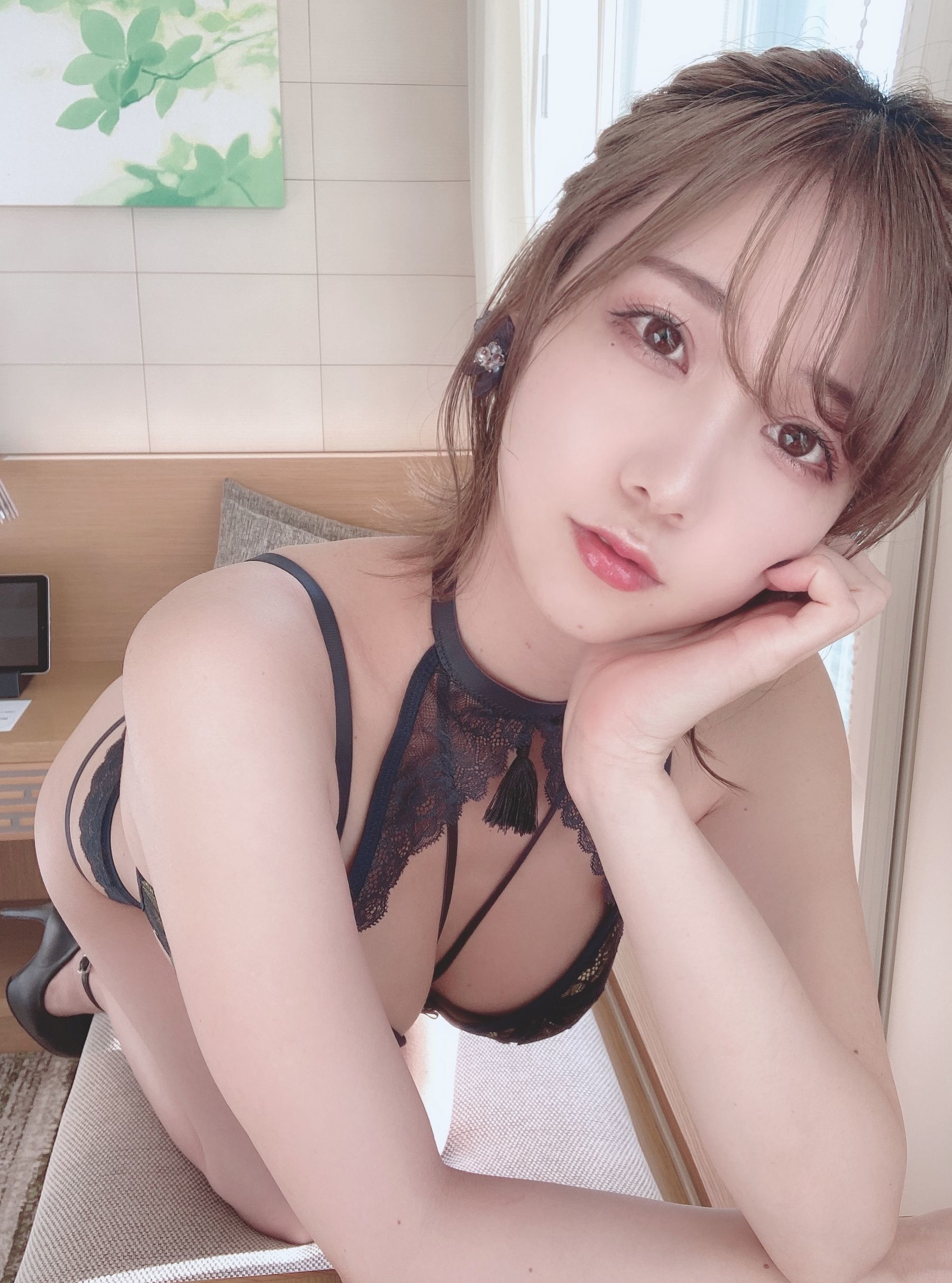 日本甜美COSERけんけん[fantia] 2020.09 謎紐ランジェリー [27P]