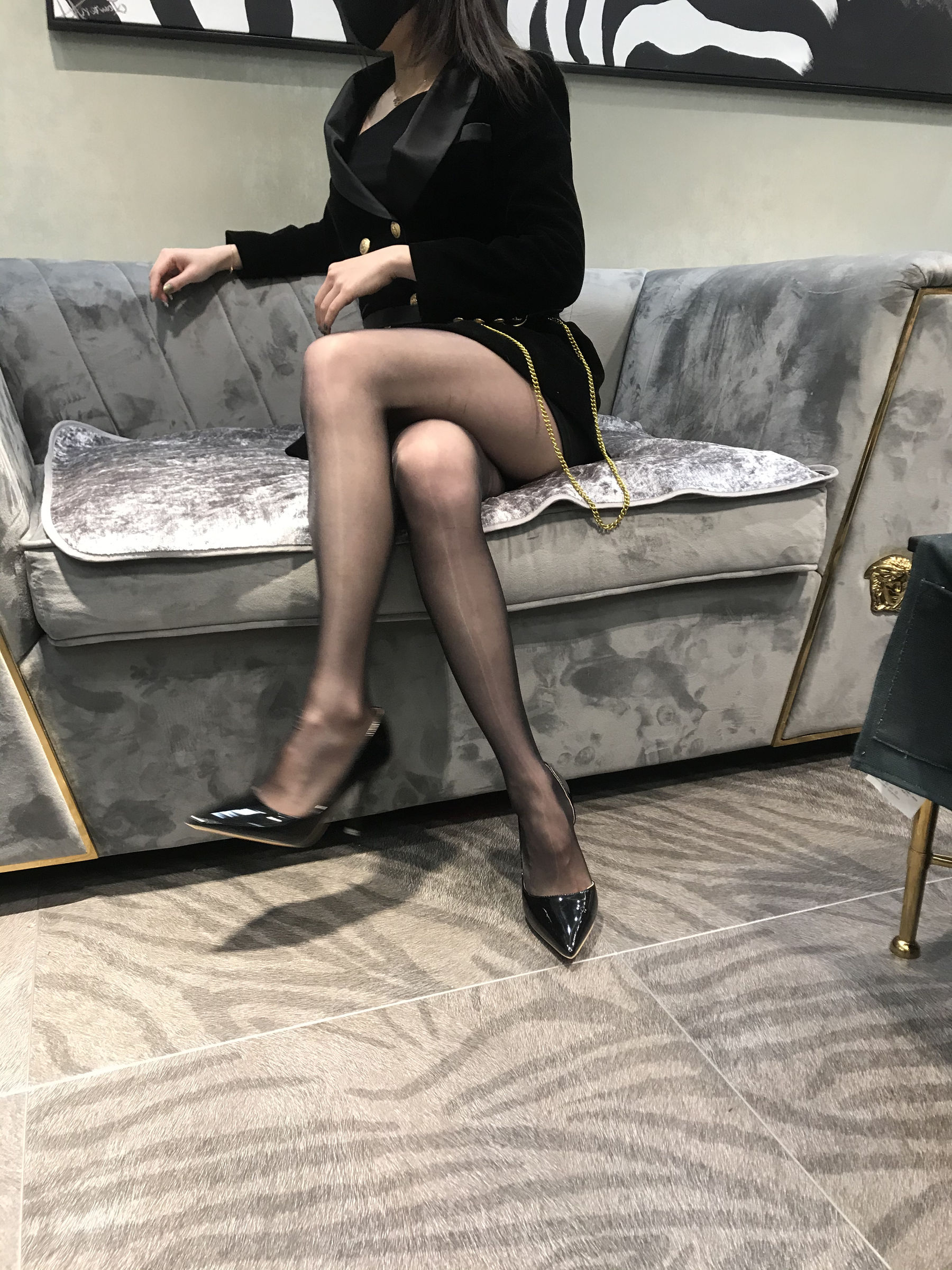 丝足博主麋鹿_Monroe 2020.03.15 会所黑丝 [18P]