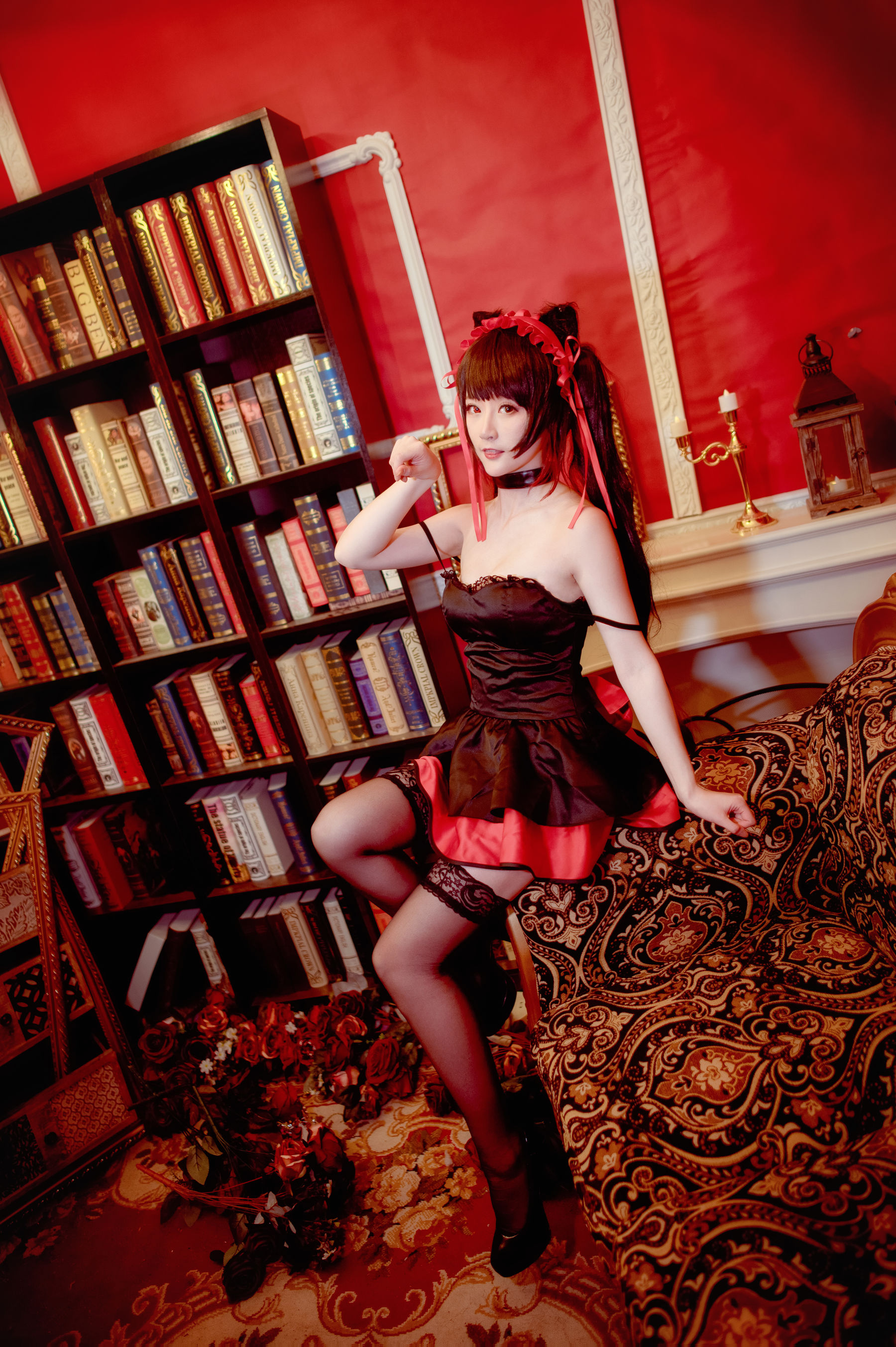 [Cosplay写真] 萌宠博主yui金鱼 – 时崎狂三 黑裙 [11P]