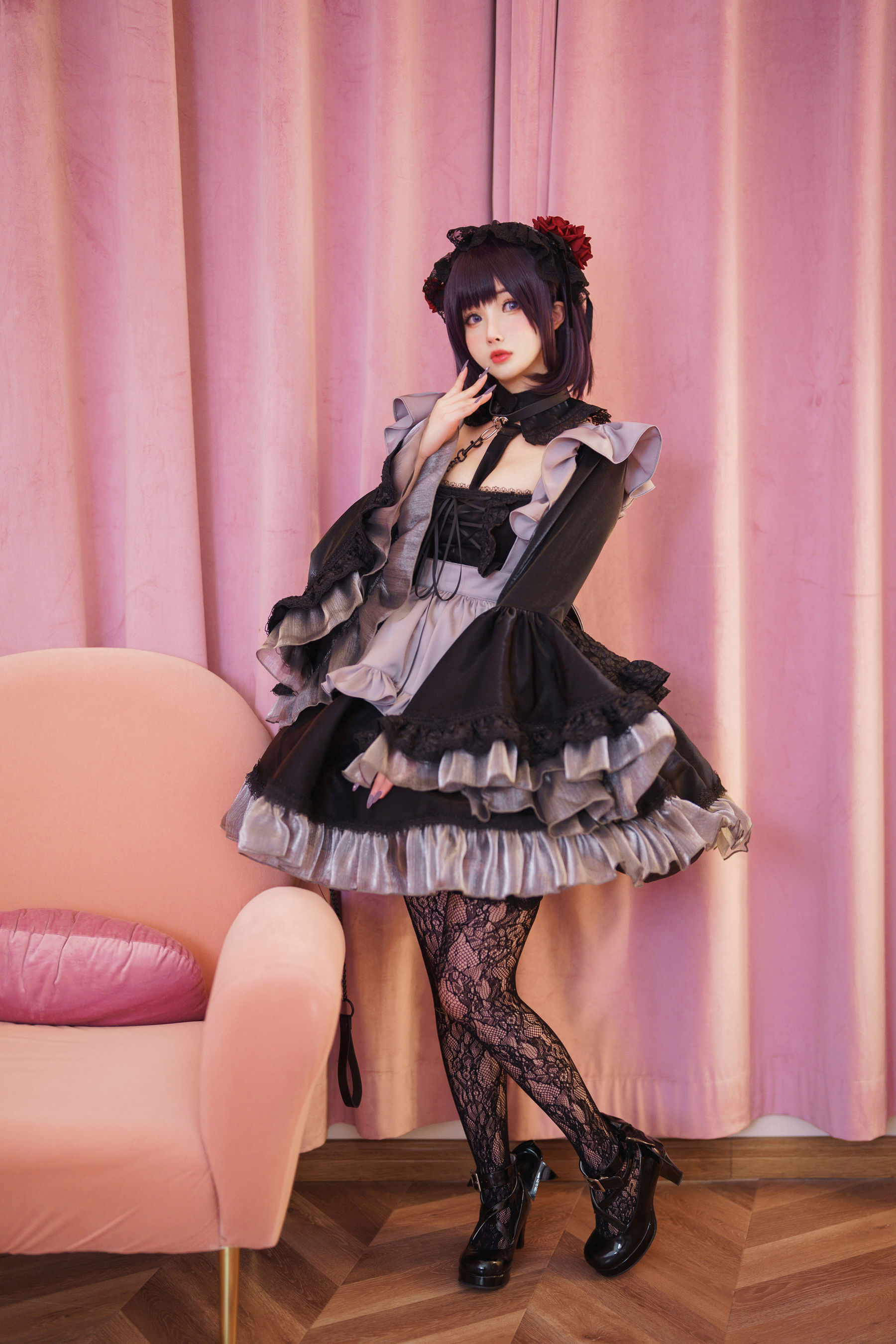 COS福利rioko凉凉子(肉扣热热子) – 黑江雫 耻辱俱乐部 小雫 [40P]