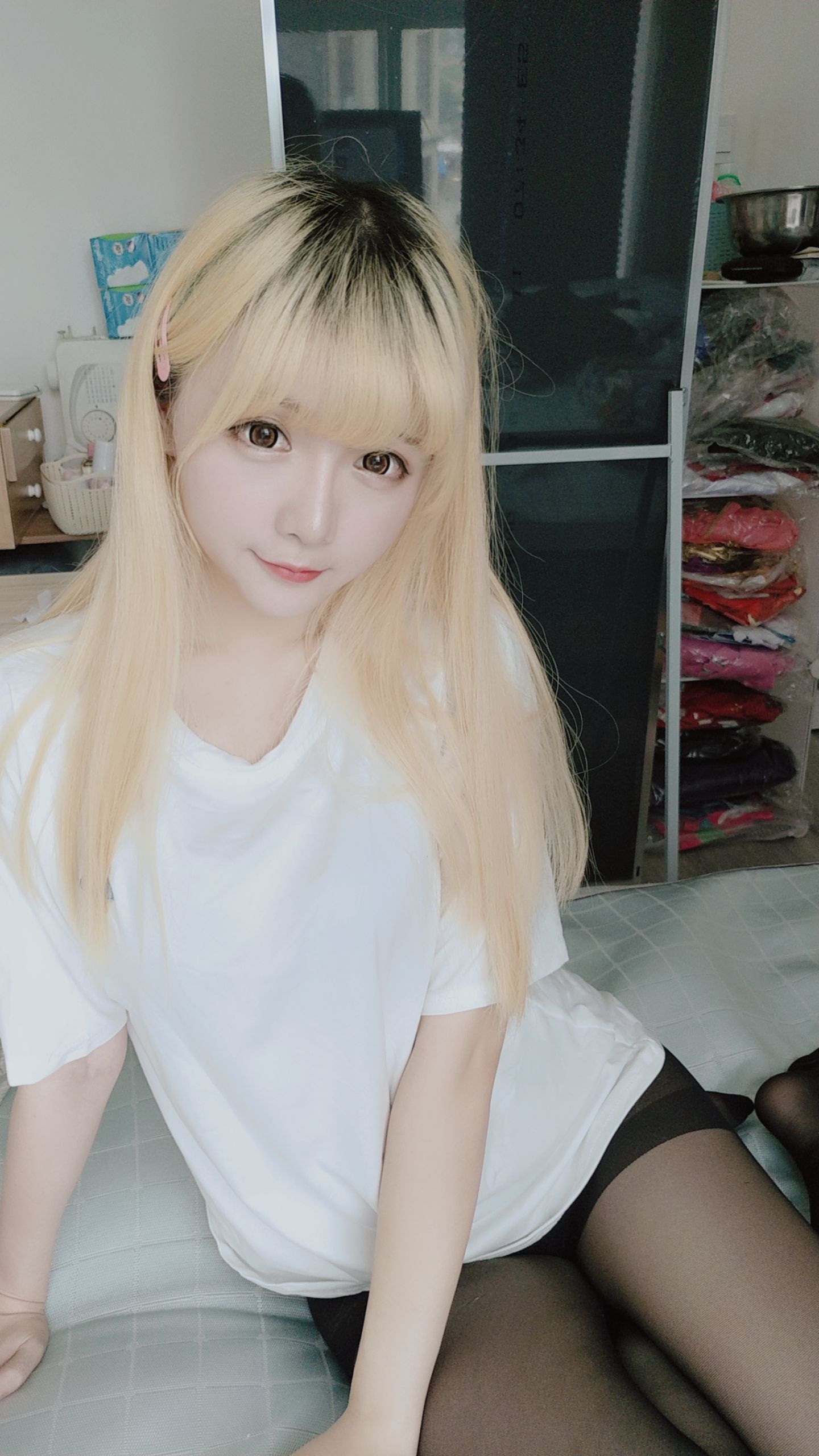 Coser小姐姐星之迟迟 白T恤 [62P]