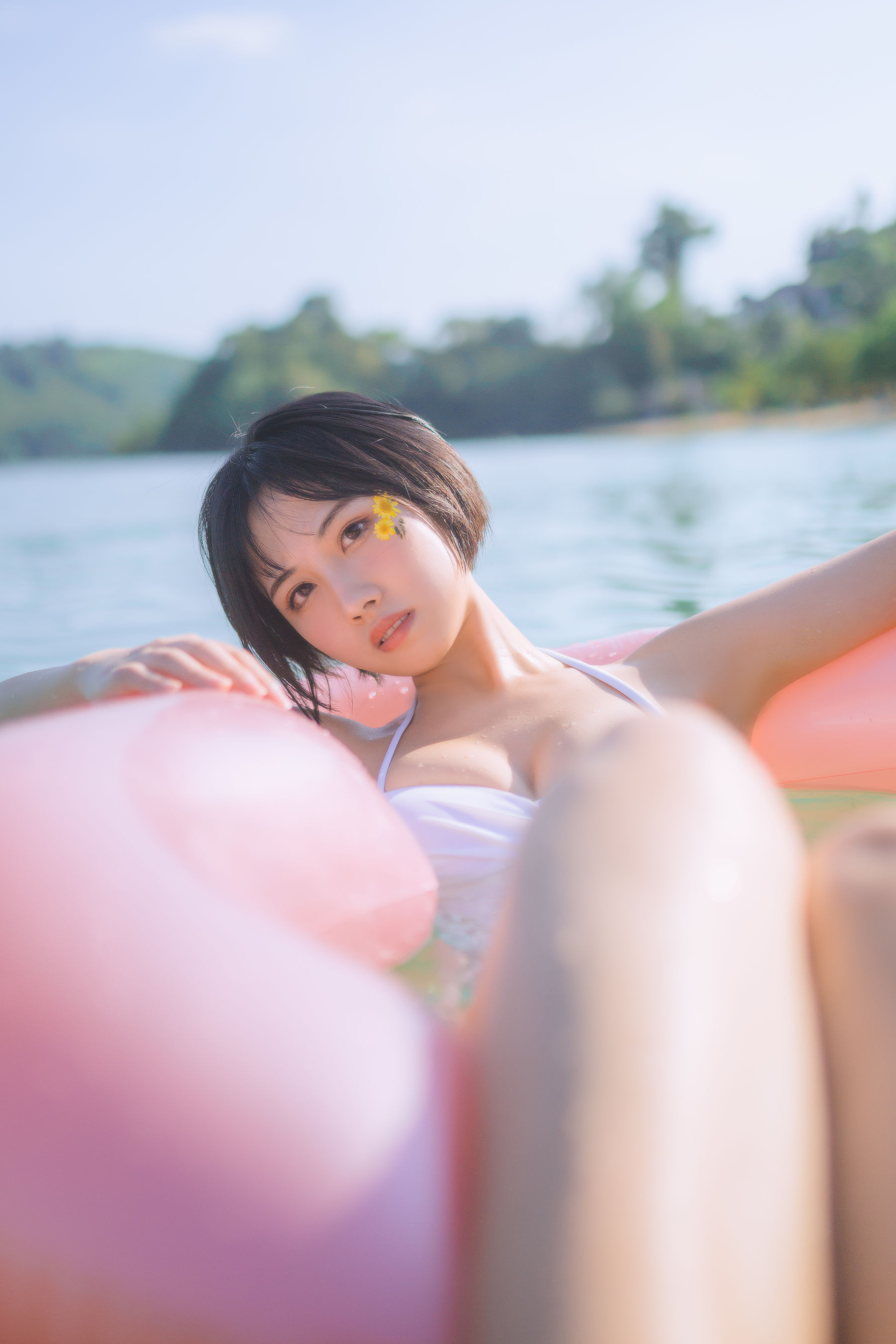 次元少女念雪ww – 白色泳衣 [30P]