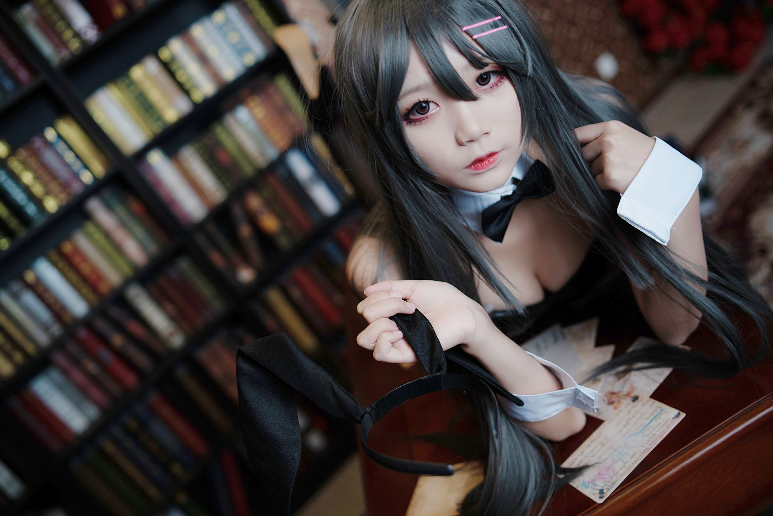 [萝莉COS] 清纯少女五更百鬼 – 樱岛麻衣兔女郎 [38P]